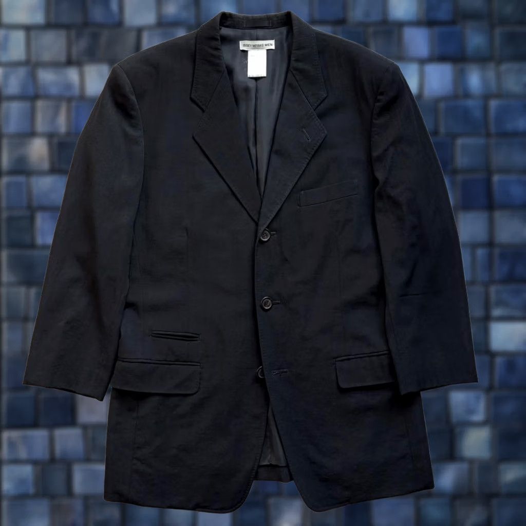 Issey Miyake ISSEY MIYAKE JACKET Wool Gabardine 3-Button Men Black S Used Size US S / EU 44-46 / 1 - 1 Thumbnail