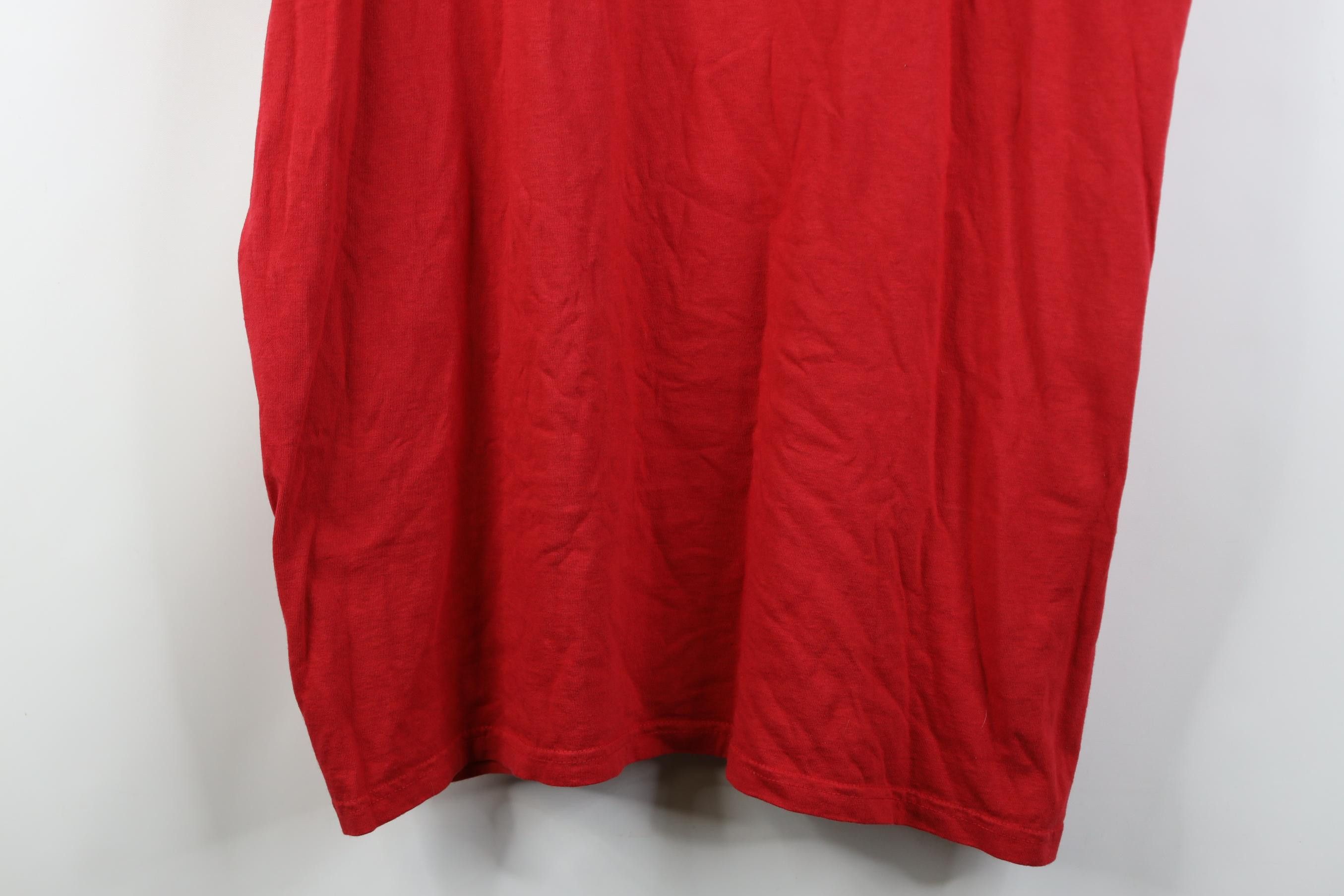 Polo Ralph Lauren Deadstock Vintage 90s Ralph Lauren Chalk Stencil T-Shirt Red Size US XXL / EU 58 / 5 - 3 Thumbnail