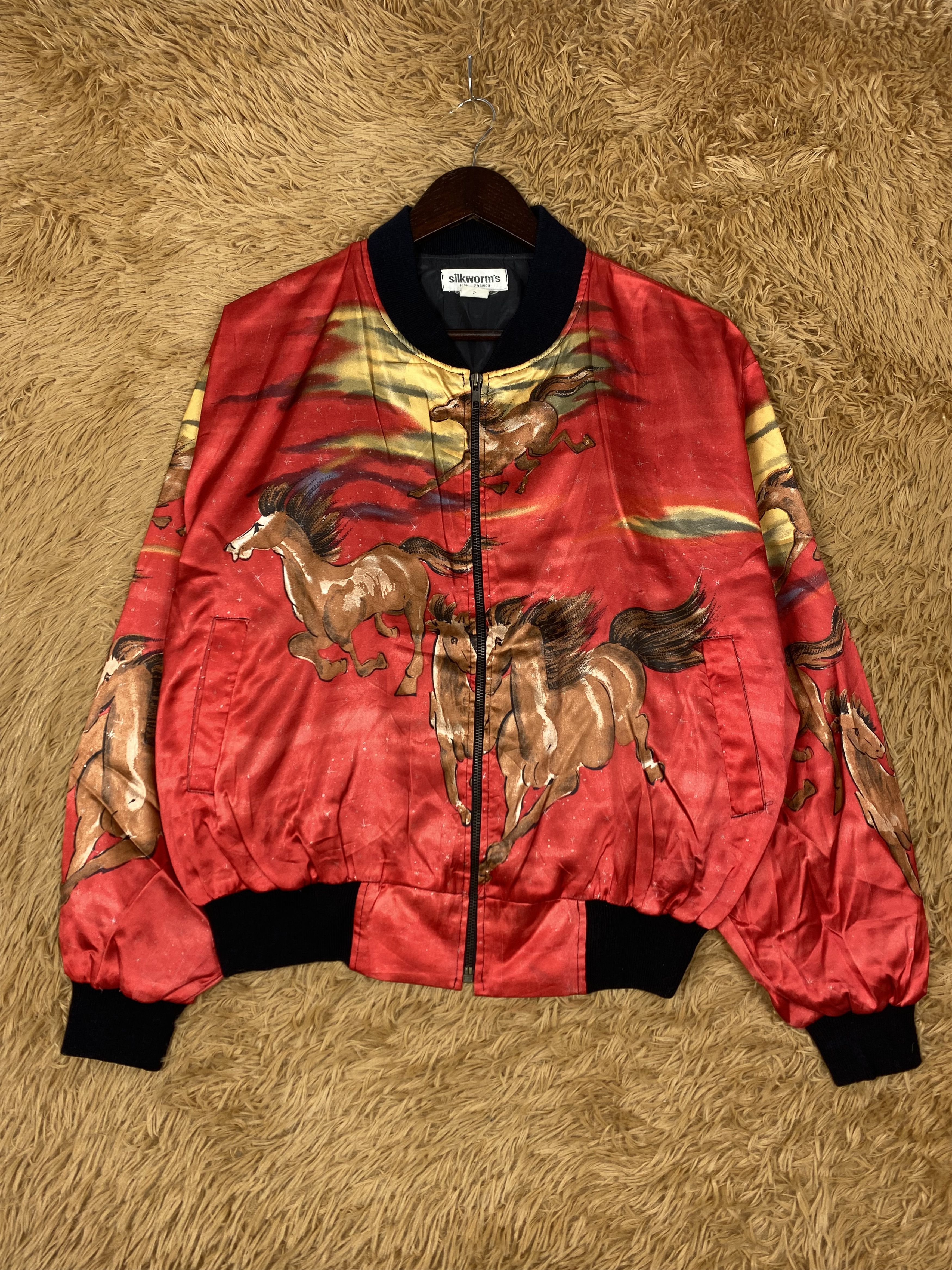 Japanese Brand Vintage Silkworm's Horse Art Jacket DJ0435 Size US M / EU 48-50 / 2 - 1 Thumbnail