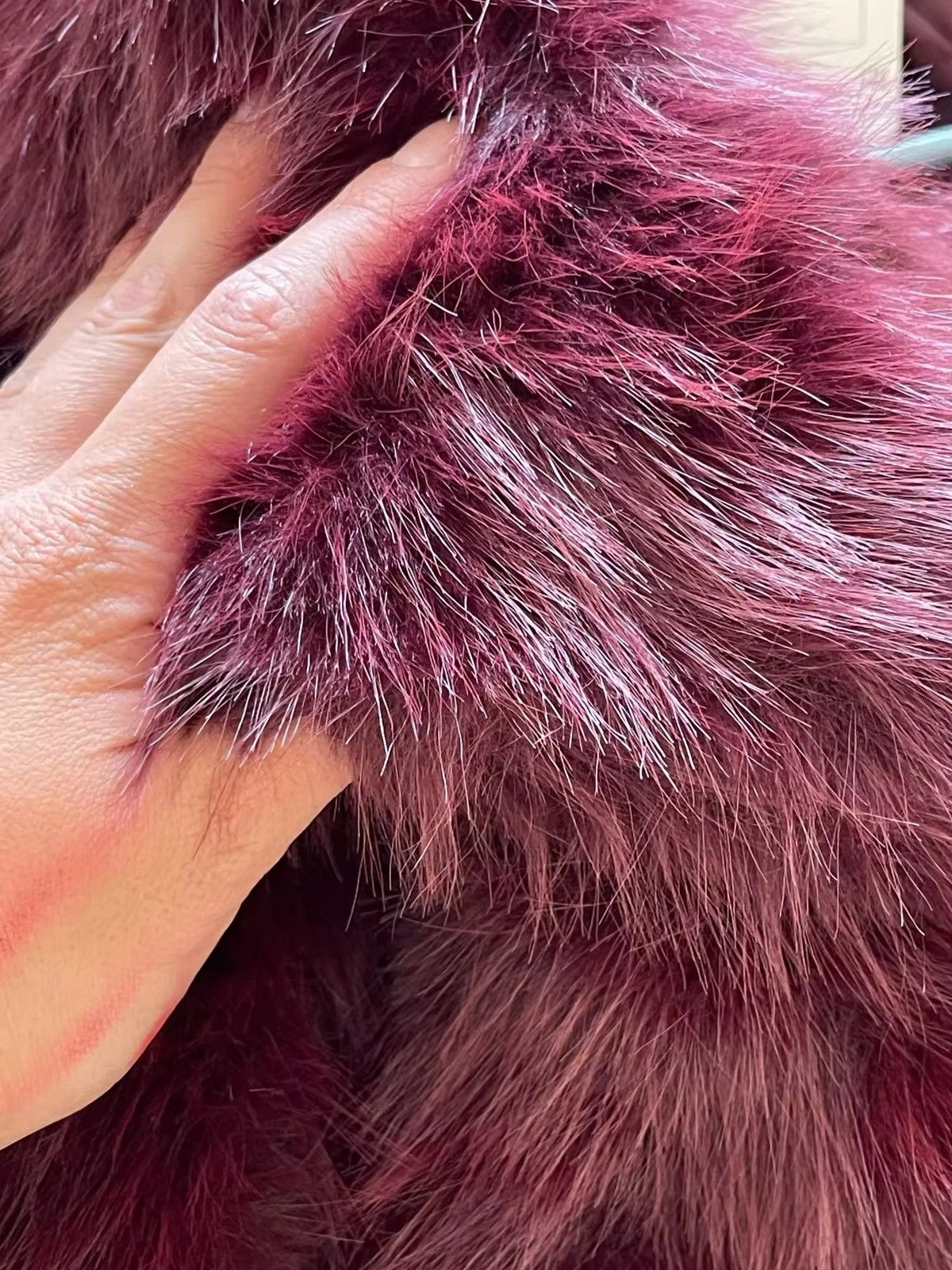 Japanese Brand × Vintage Ladies Faux Fur Plush Wool Long Sleeve Jacket Size M / US 6-8 / IT 42-44 - 5 Thumbnail