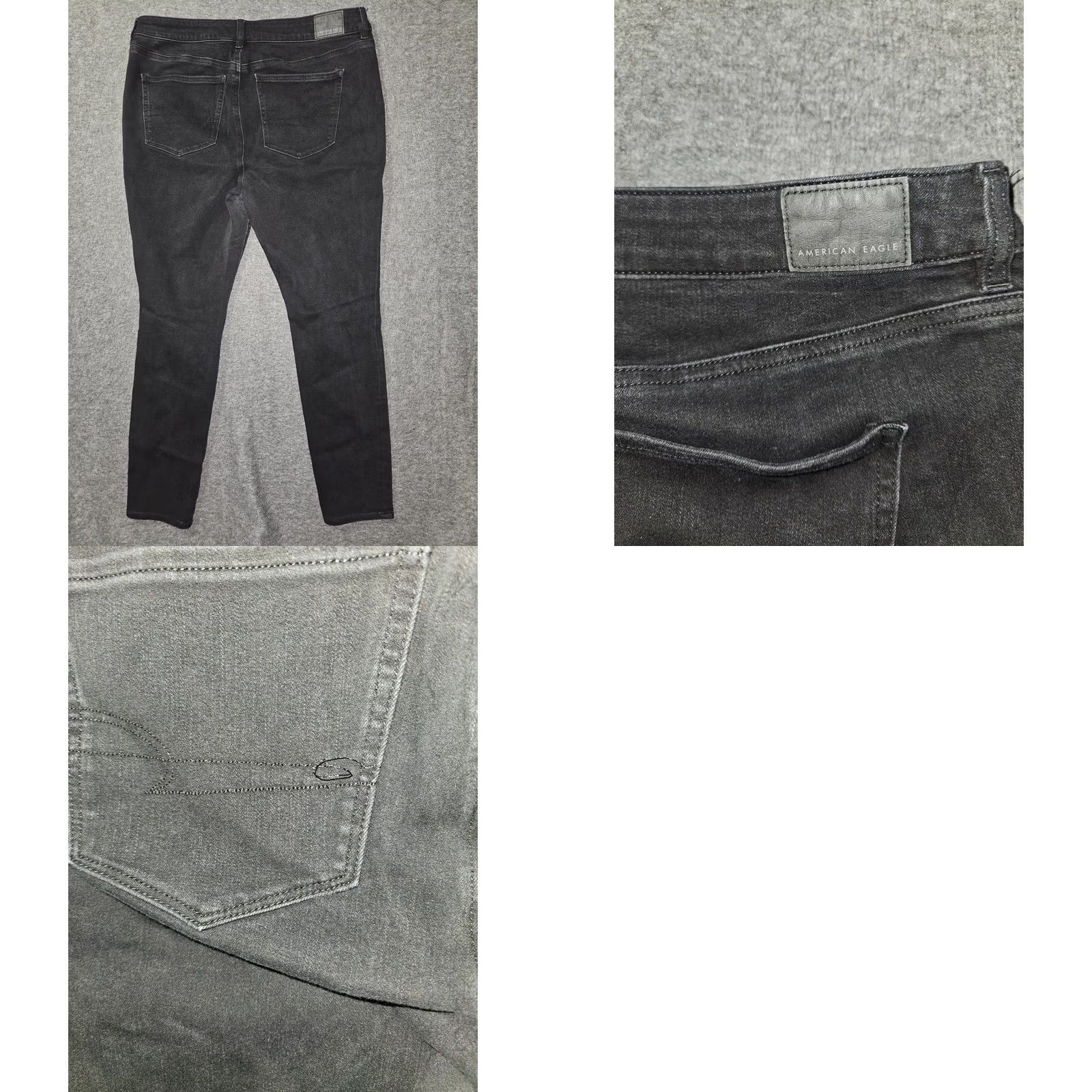 American Eagle Outfitters American Eagle Outfitters Jeans Womens 14 Black Rise Jegging Stretch Size 36" / US 14 / IT 50 - 8 Thumbnail