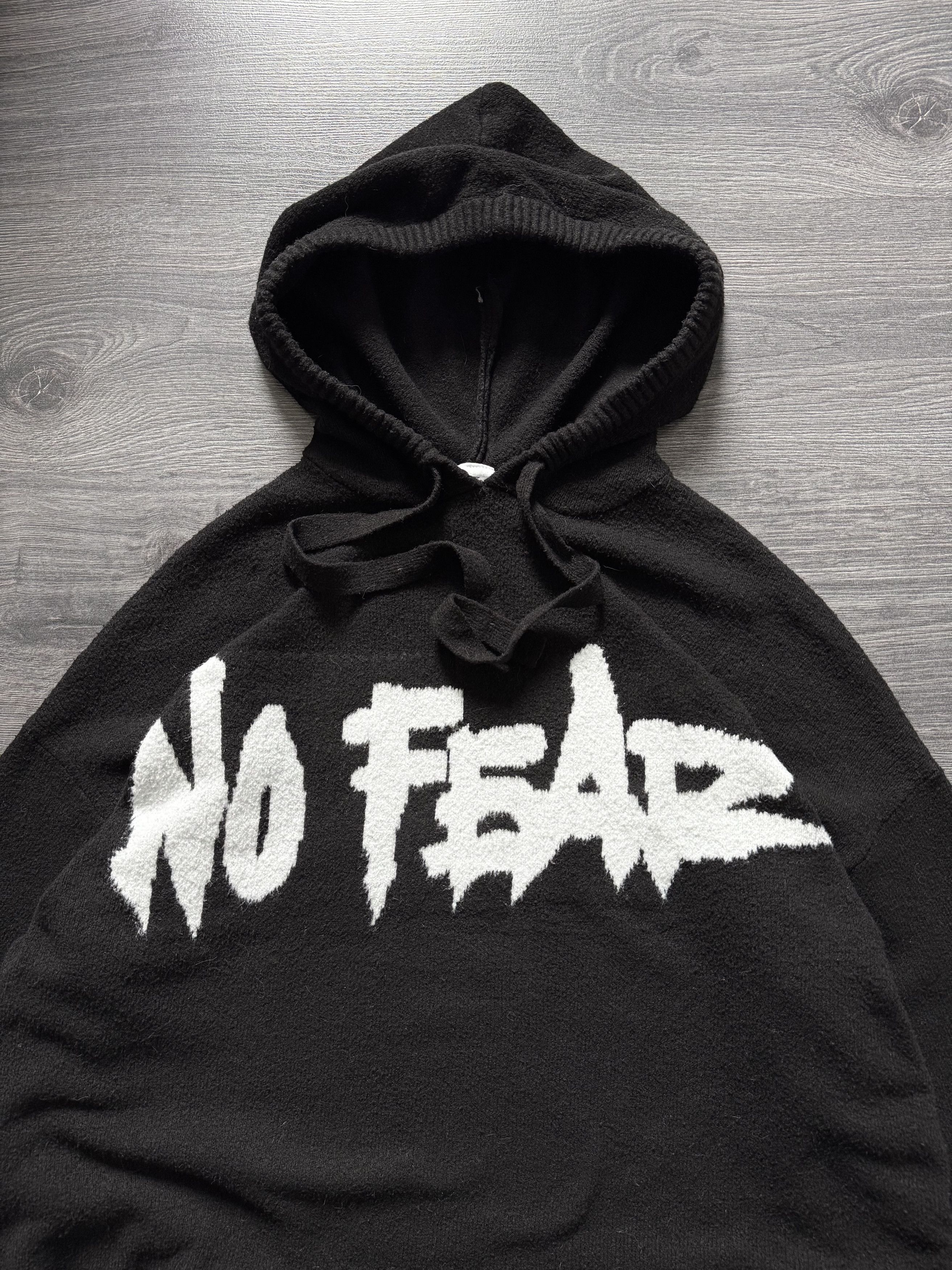 H&M No Fear x H&M Oversized Big Logo Hooded Sweater Size US M / EU 48-50 / 2 - 5 Thumbnail