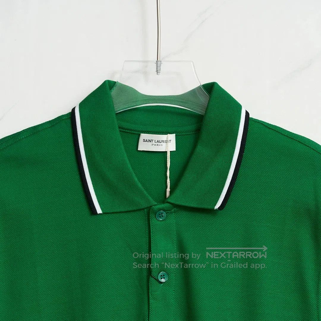 Saint Laurent Paris Saint Laurent Men's Logo Embroidered Polo. Size US M / EU 48-50 / 2 - 2 Thumbnail