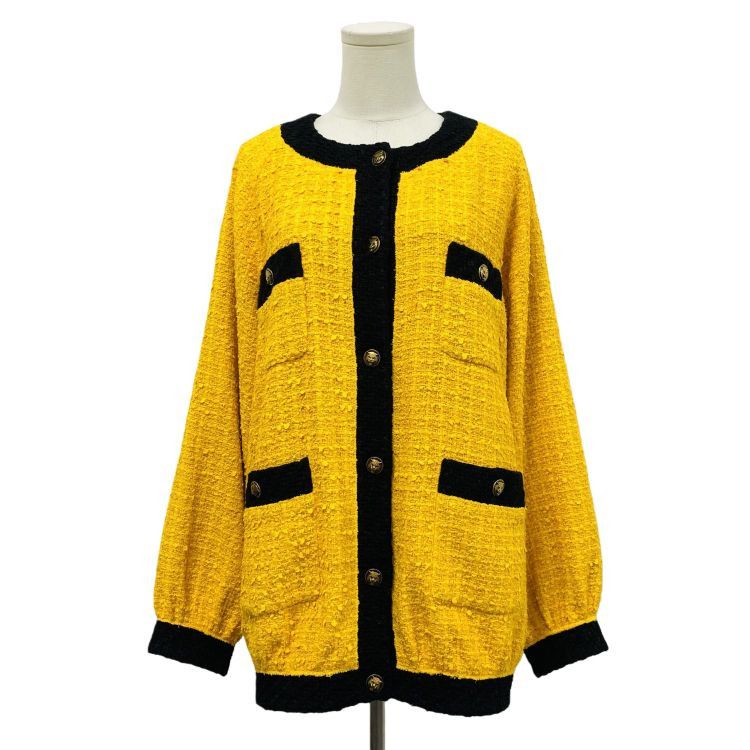 Gucci Gucci Yellow Tweed Jacket Size 42 Size M / US 6-8 / IT 42-44 - 1 Thumbnail