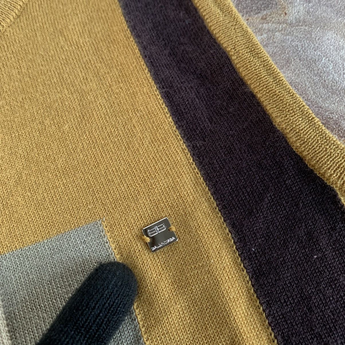 Balenciaga Vtg 90s Balenciaga Vest Knit Geometrical Small Logo Size US M / EU 48-50 / 2 - 4 Thumbnail