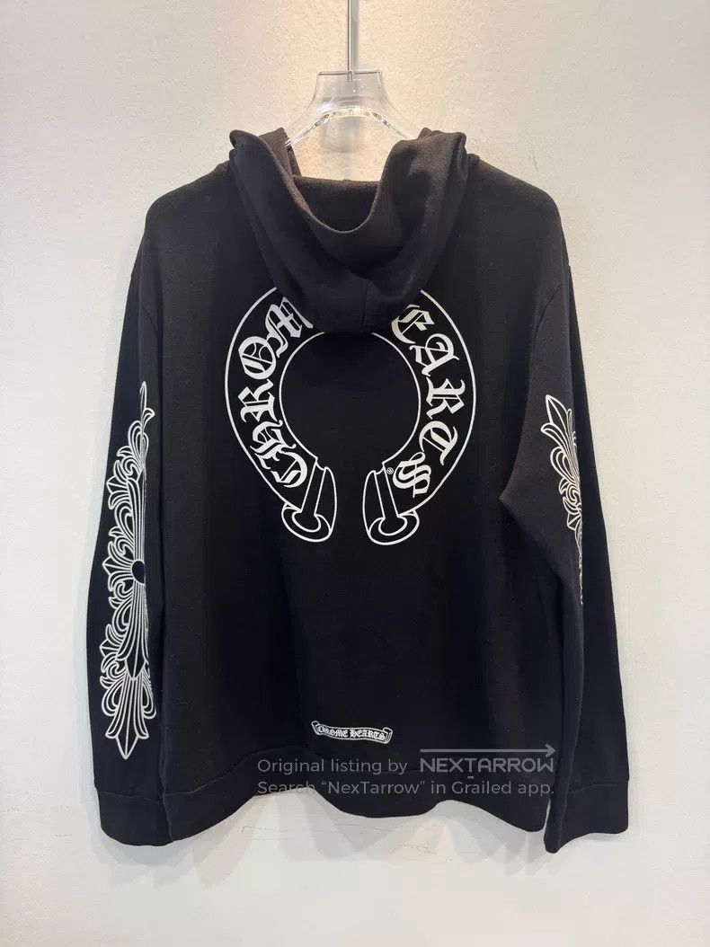 Chrome Hearts CHROME HEARTS Size M Black Scroll Crossed Arm Print Zip-up Size US M / EU 48-50 / 2 - 5 Thumbnail