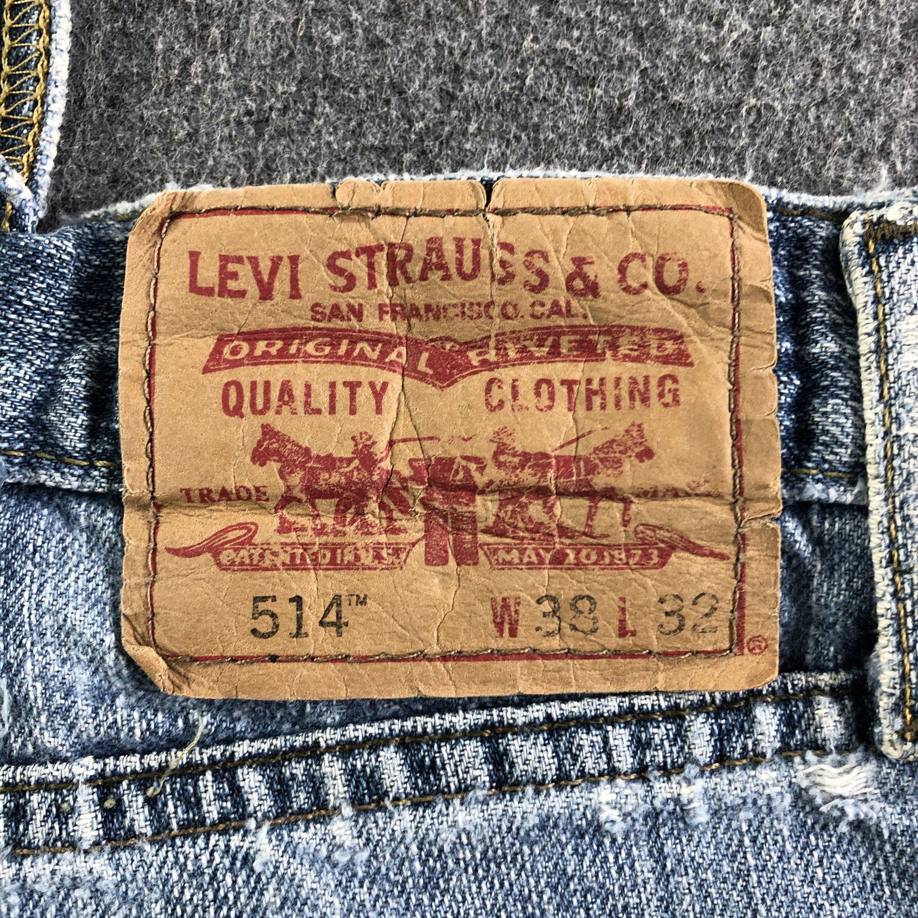 Levi's Vintage Blue Wash Levis 514 Jeans-J3504 Size US 39 - 5 Thumbnail