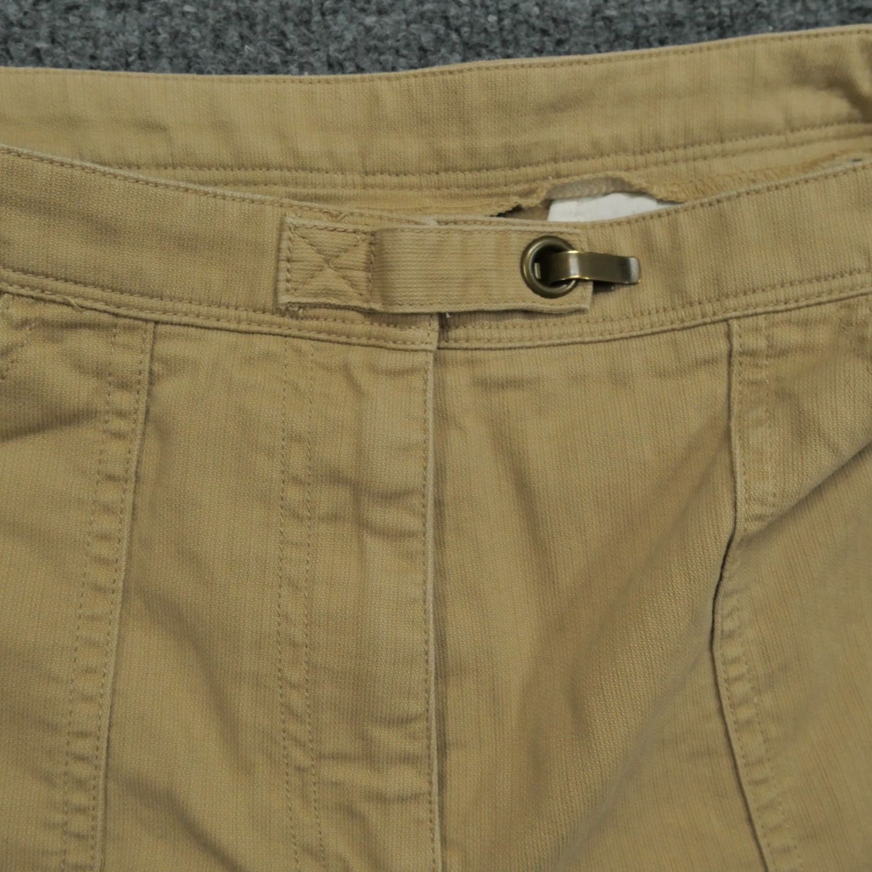Ralph Lauren VINTAGE Ralph Lauren Pants Womens 8 Petite 8P Tan Brown Military Cropped Y2K Straight Pockets Beiges Brown Cropped 24in Inseam Womens Size 30" / US 8 / IT 44 - 2 Thumbnail