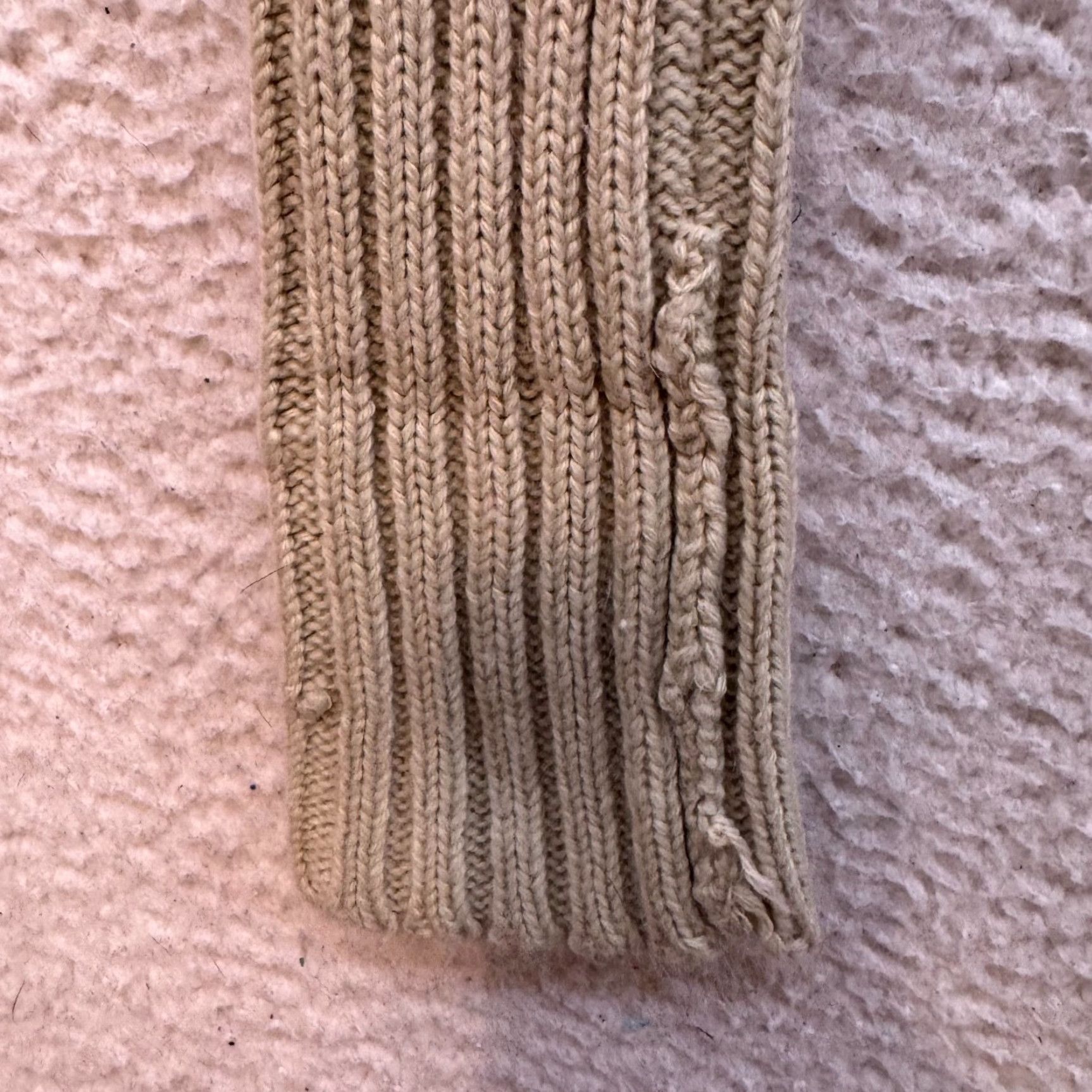 Vintage VINTAGE Y2K Crop Sweater Hoodie Large L Beige Cable Knit Boho Grunge No Boundaries Shirt Womens Size L / US 10 / IT 46 - 5 Thumbnail