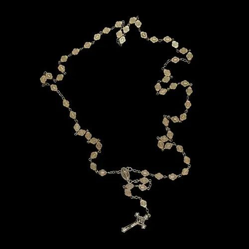 VIBE Saint Benedict Rosary Necklace Chain Catholic Church Jesus Size ONE SIZE - 4 Thumbnail
