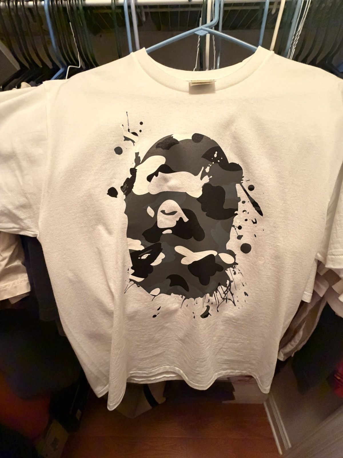 Bape CITY CAMO PAINTING APE HEAD TEE Size US L / EU 52-54 / 3 - 1 Thumbnail