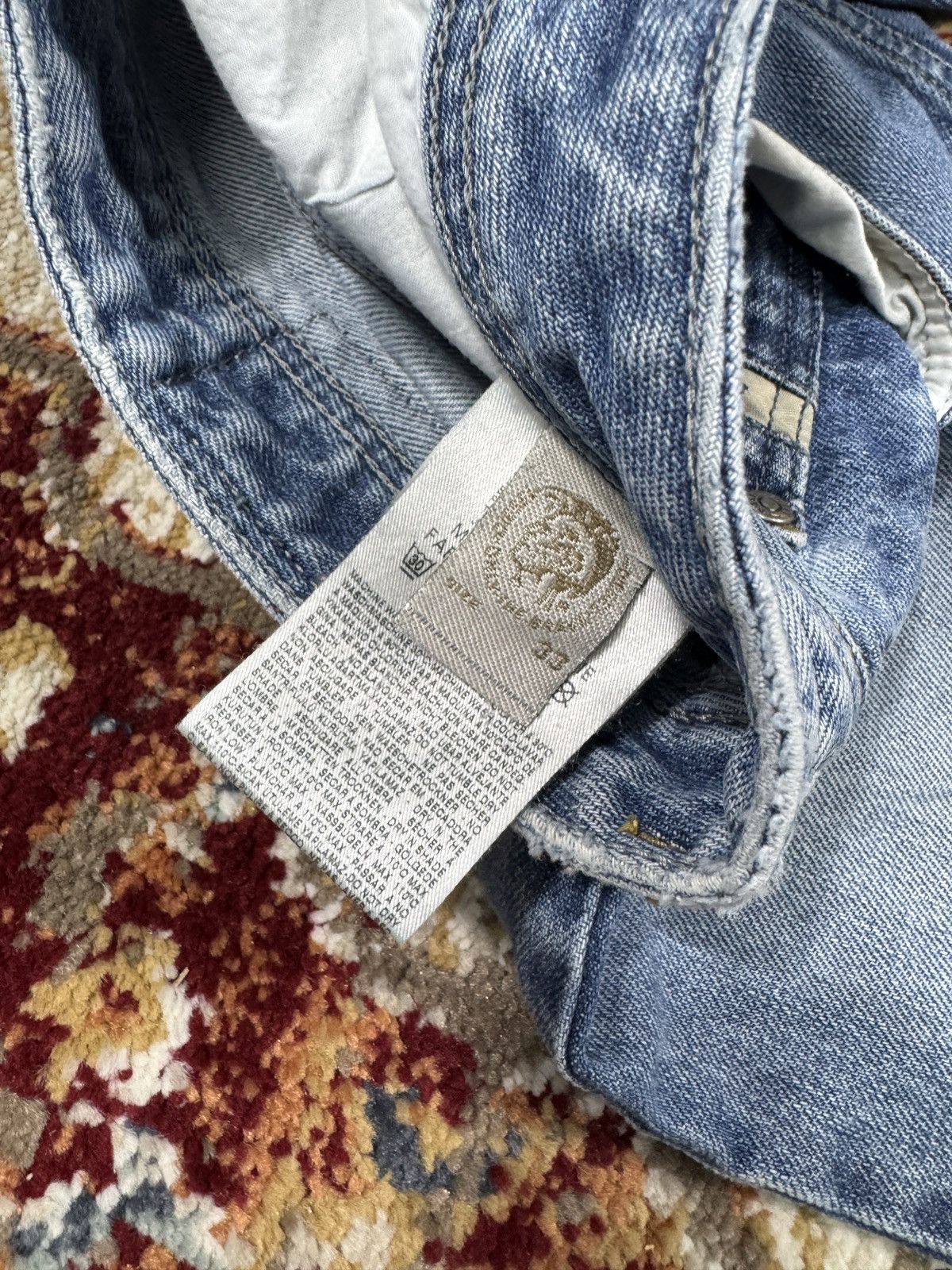 Diesel × Vintage ᶠᵃⁿᶜʸᵍᵘʸ Y2K Baggy Diesel Wide Jeans Pants Bootcut Y2K Size US 33 - 7 Thumbnail