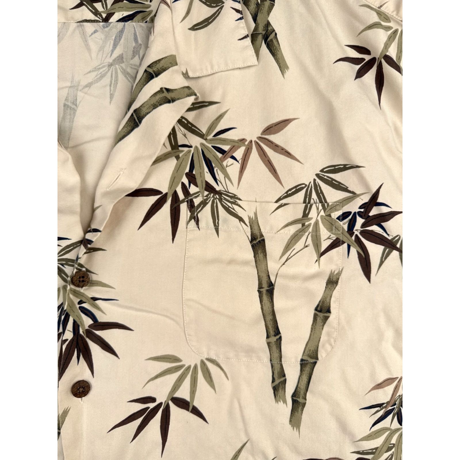 Hilo Hattie Hilo Hattie Shirt Men 3XL Ivory Silk Floral Hawaiian Button-Up Collared Short Sleeve Resort Aloha 90s? Size US XXL / EU 58 / 5 - 6 Thumbnail