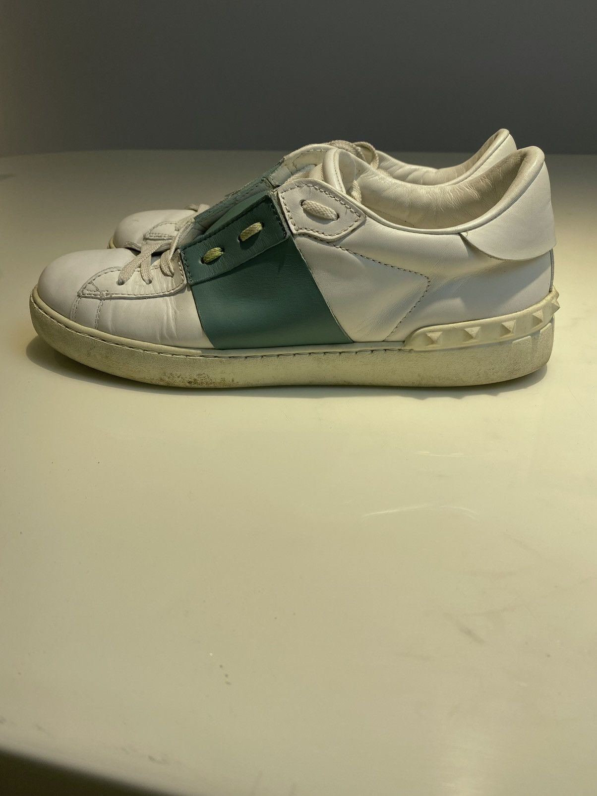 Valentino Valentino White Studs Laced Sneaker 43 Size US 10 / EU 43 - 5 Thumbnail