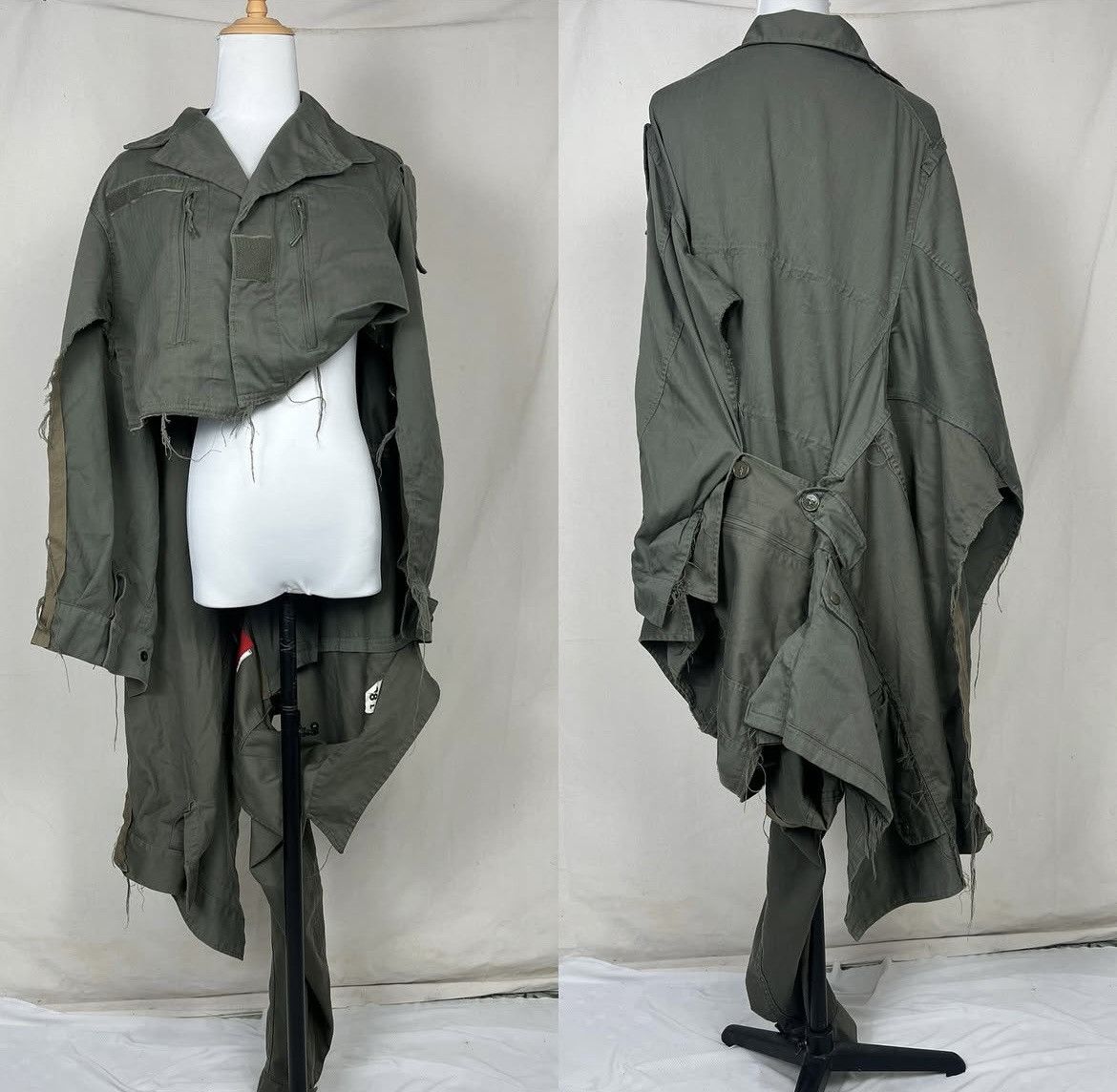 Yohji Yamamoto Yohji Yamamoto Y'S RED LABEL Deconstructed Military Coat Size US M / EU 48-50 / 2 - 7 Thumbnail