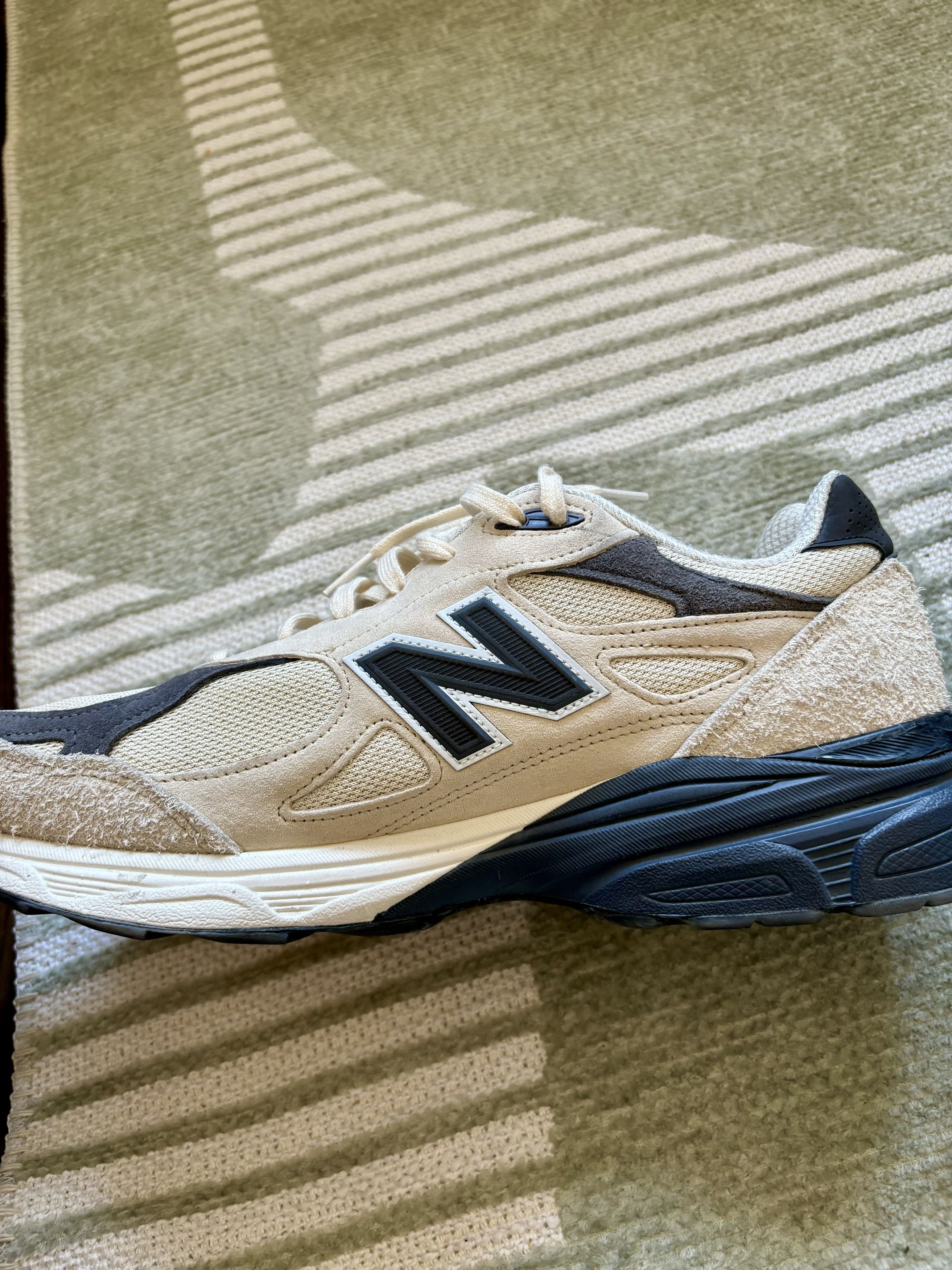 New Balance Size 13 - New Balance Teddy Santis x 990v3 Moonbeam Size US 13 / EU 46 - 3 Thumbnail