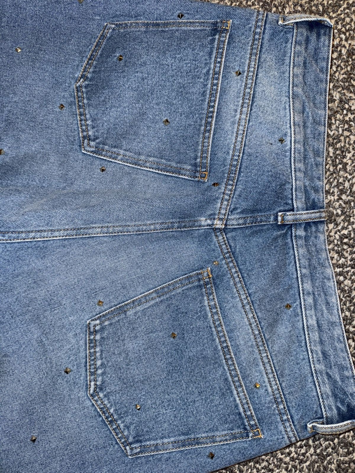 Valentino Valentino Rockstud Cotton Denim Jeans Size US 32 / EU 48 - 4 Thumbnail