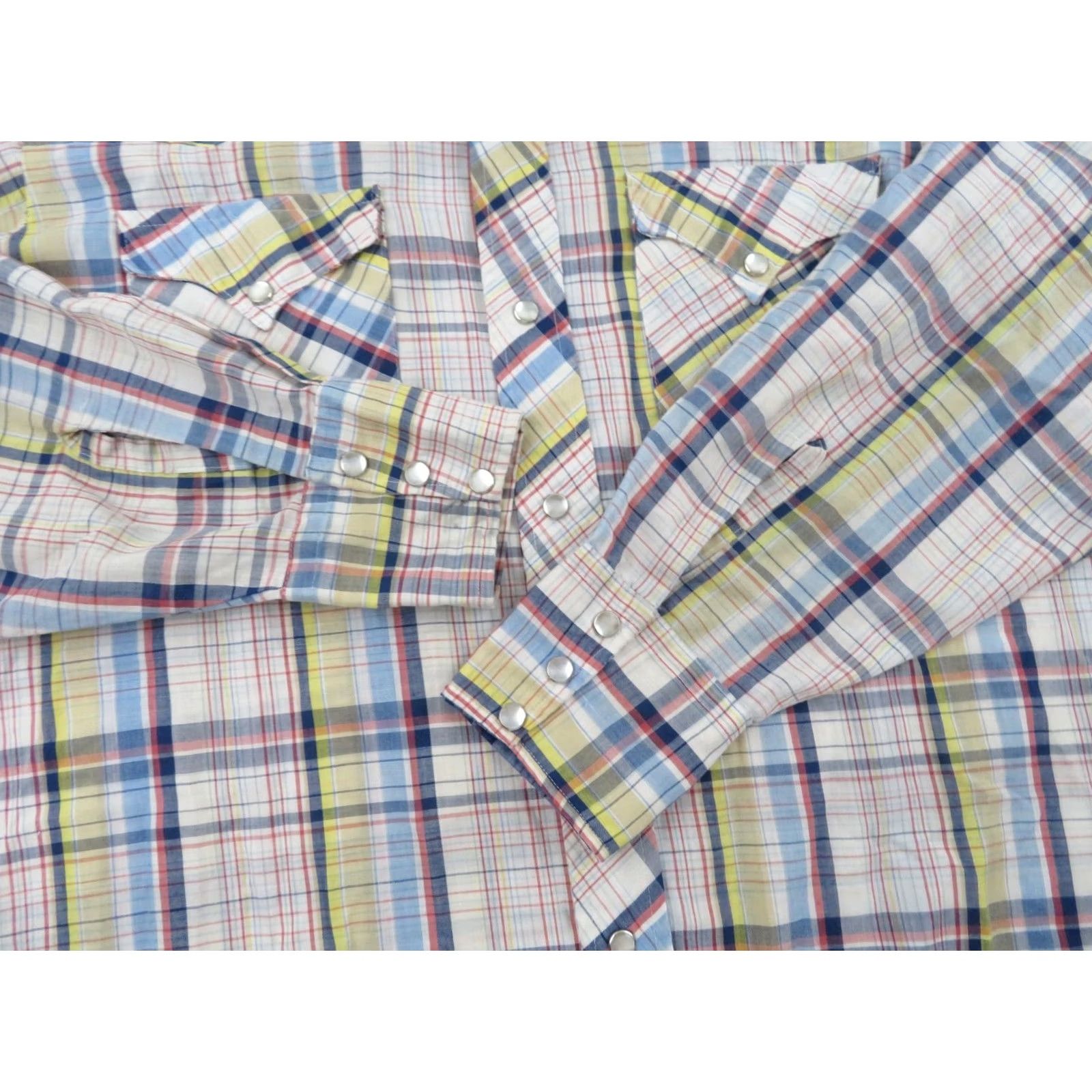 Vintage Vintage H Bar C Western Pearl Snap Shirt Men’s Large Plaid Long Sleeve Cowboy 70s 80s Rodeo Size US L / EU 52-54 / 3 - 5 Thumbnail