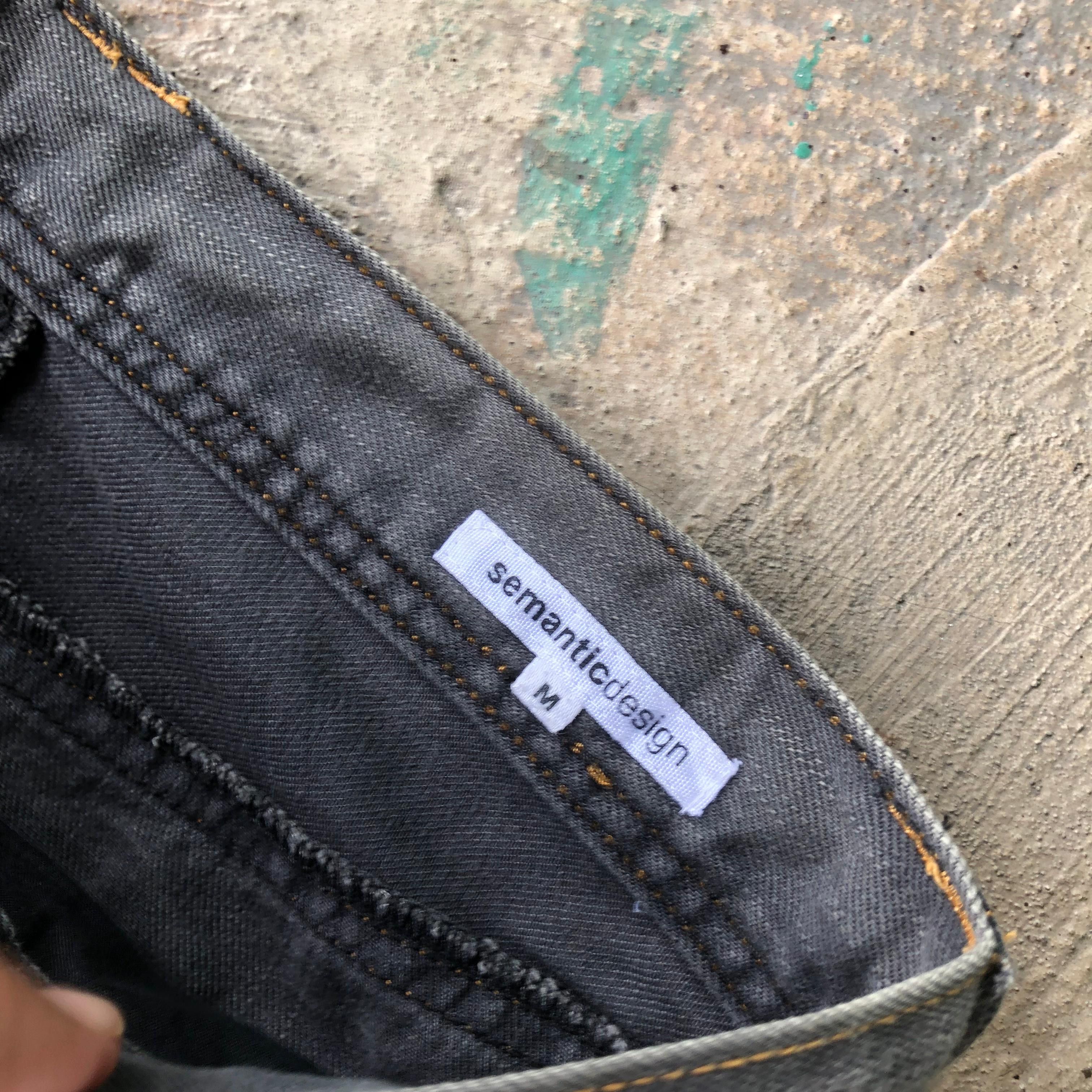 If Six Was Nine × KMRii × Le Grande Bleu (L.G.B.) Semantic Design Smokin Flared Jeans Size US 31 - 6 Thumbnail