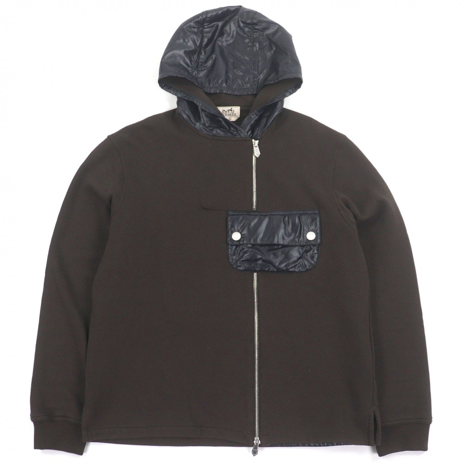 Hermes Hermès S Cotton Nylon Hoodie Textile Sweatshirts & Hoodies DUTY FREE for USA