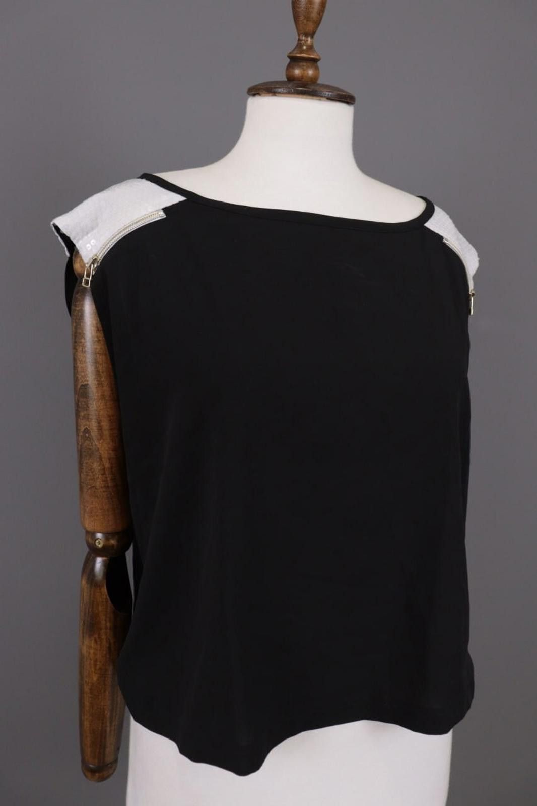 Designer COP COPINE Black Sleeveless Summer Stretch Top Shirt Size M / US 6-8 / IT 42-44 - 5 Thumbnail