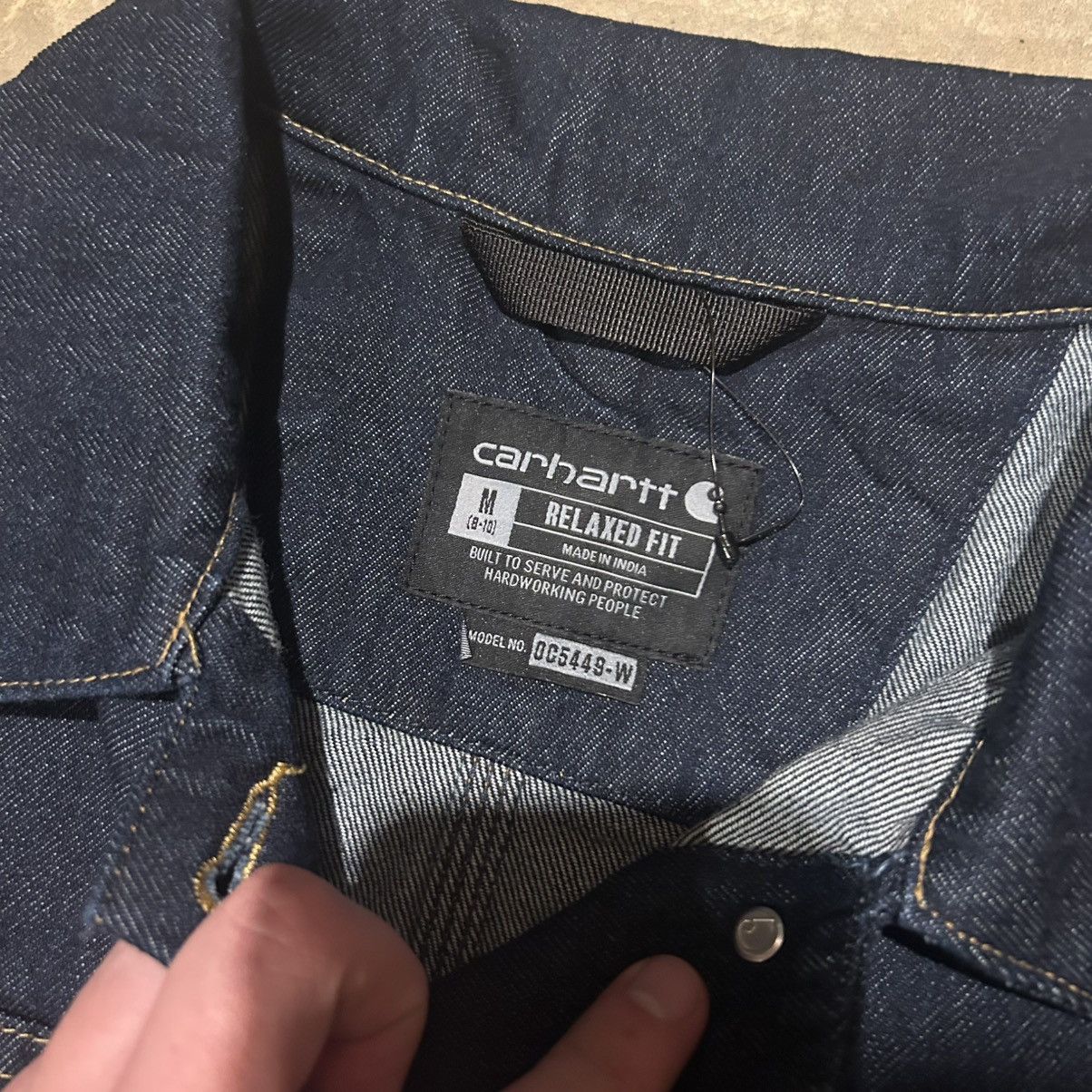 Carhartt × Vintage Carhartt Denim 4 Pocket Chore Trucker Jacket Deadstock Rare Size US M / EU 48-50 / 2 - 7 Thumbnail
