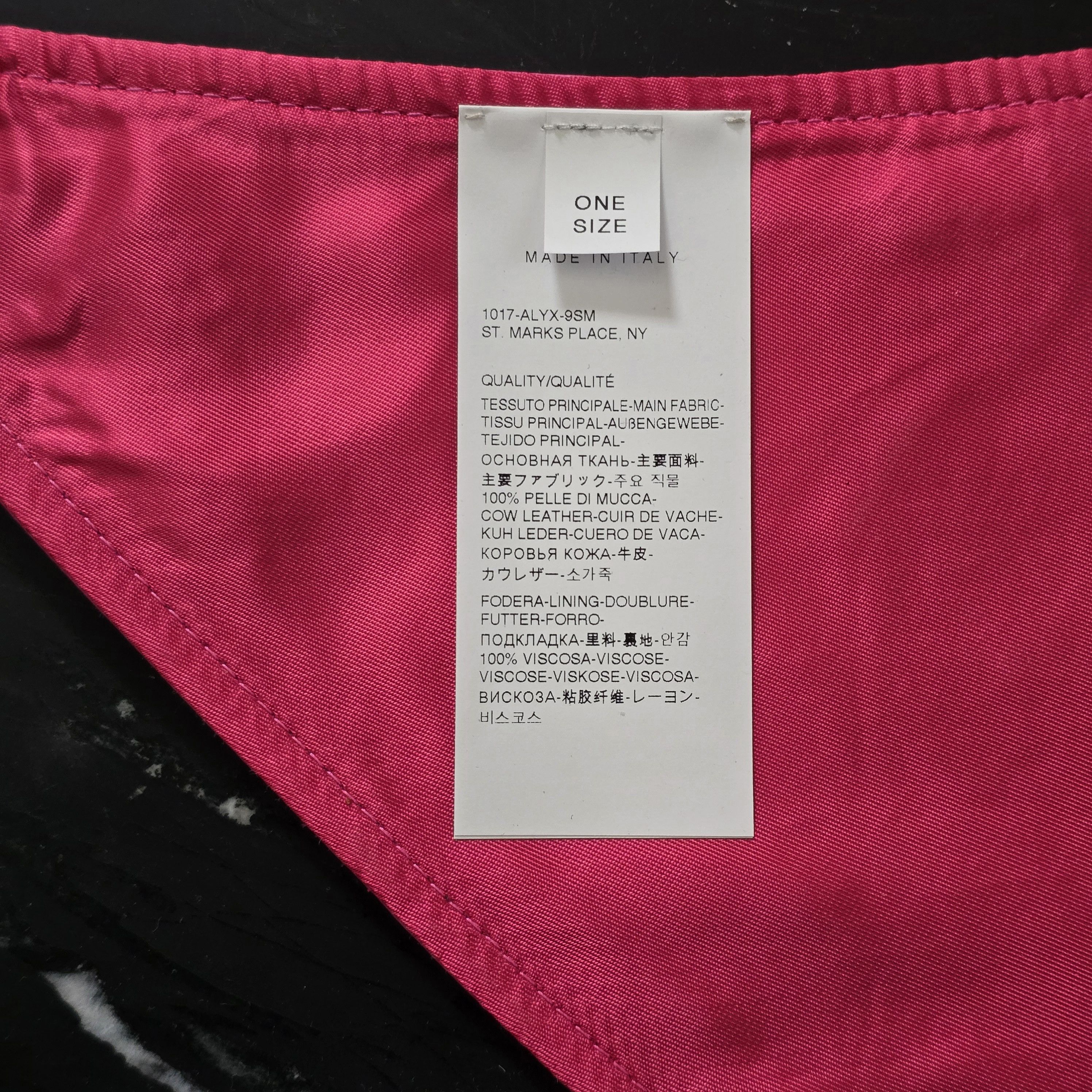 1017 ALYX 9SM Leather bandana Size ONE SIZE - 5 Thumbnail