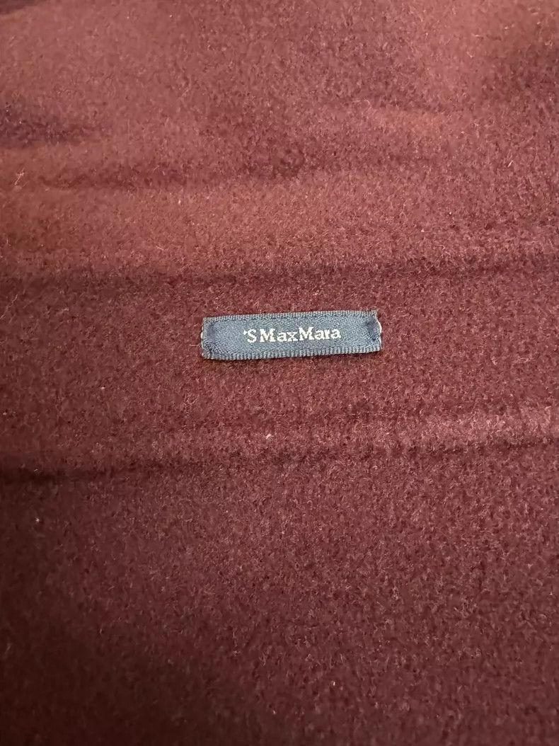 Max Mara Max Mara Wool cashmere coat Burgundy Size M / US 6-8 / IT 42-44 - 8 Thumbnail