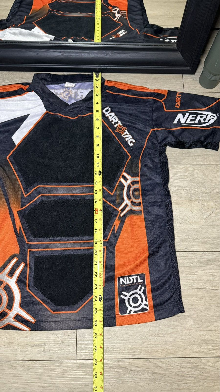 Other Y2K 2000s Nerf Dart Tag League Orange And Black Jersey Shirt Size US L / EU 52-54 / 3 - 5 Thumbnail