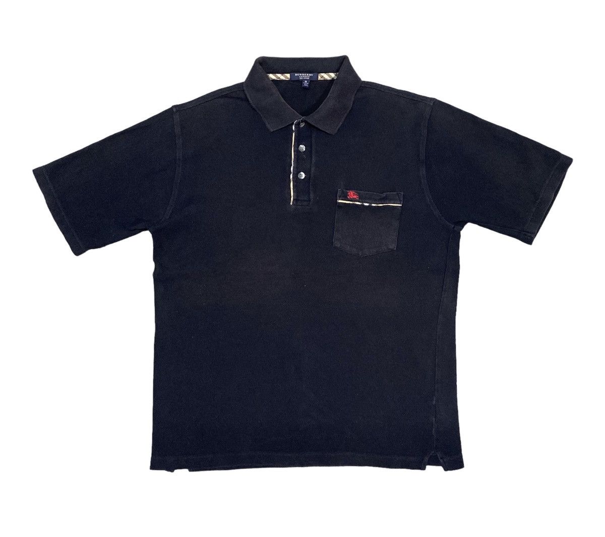 Vintage Burberry Nova Check Polo T Shirt Great Britain