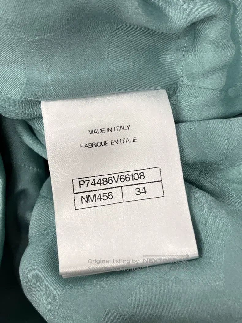 Other Chanel 23P Lake Blue Silk Drawstring Windbreaker Jacket Size XXS / US 00 / IT 34 - 5 Thumbnail