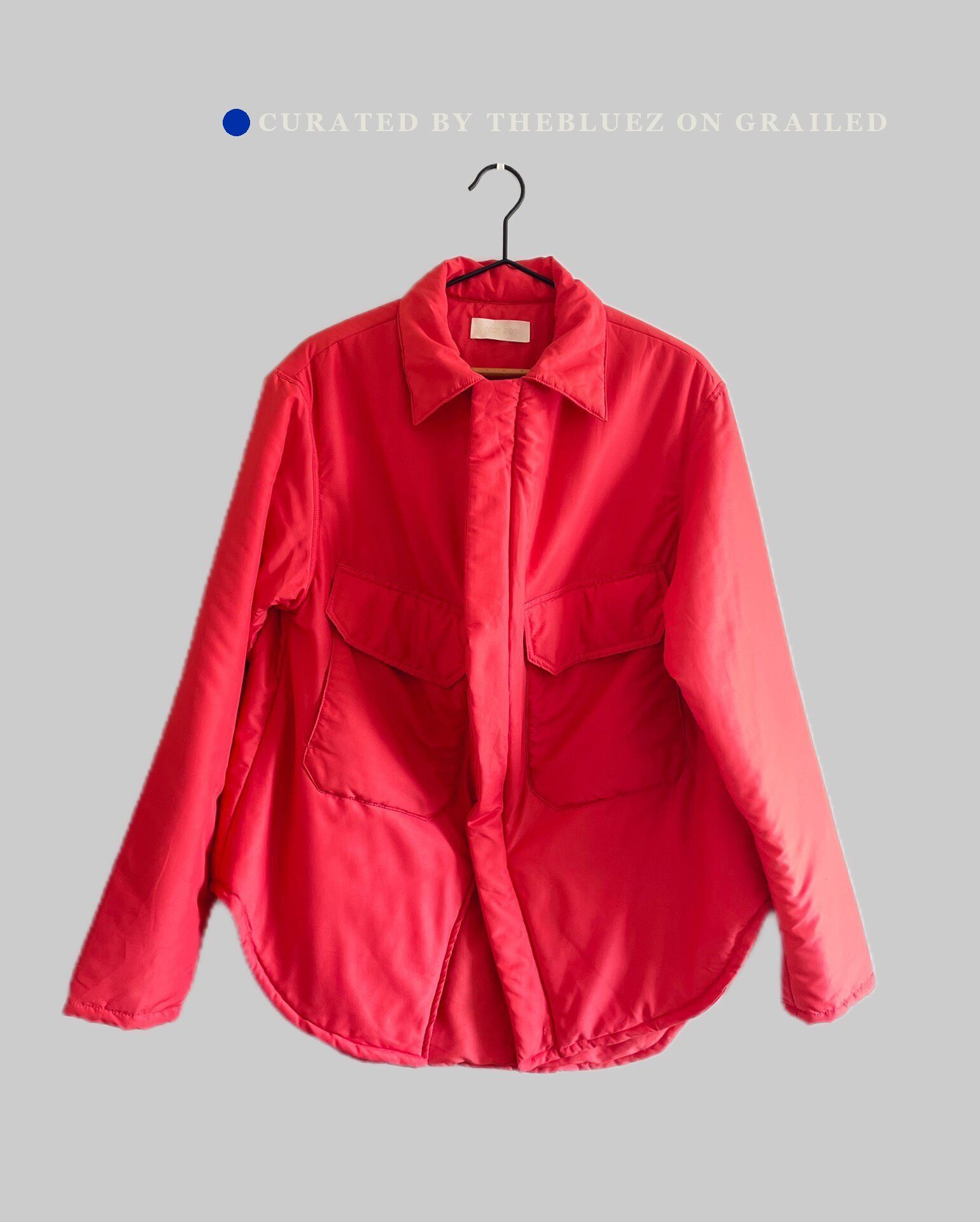 NEOUS Unisex Red Oversized Pocket Puffer Coat Size US S / EU 44-46 / 1 - 1 Thumbnail
