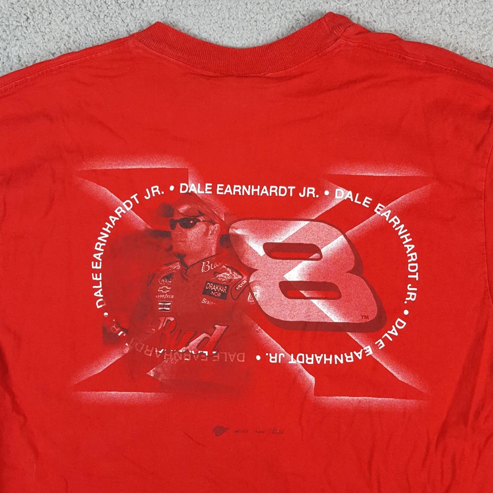 NASCAR VINTAGE Dale Earnhardt JR X NASCAR Racing Men's Size L Race Car Red T Shirt Size US L / EU 52-54 / 3 - 7 Thumbnail