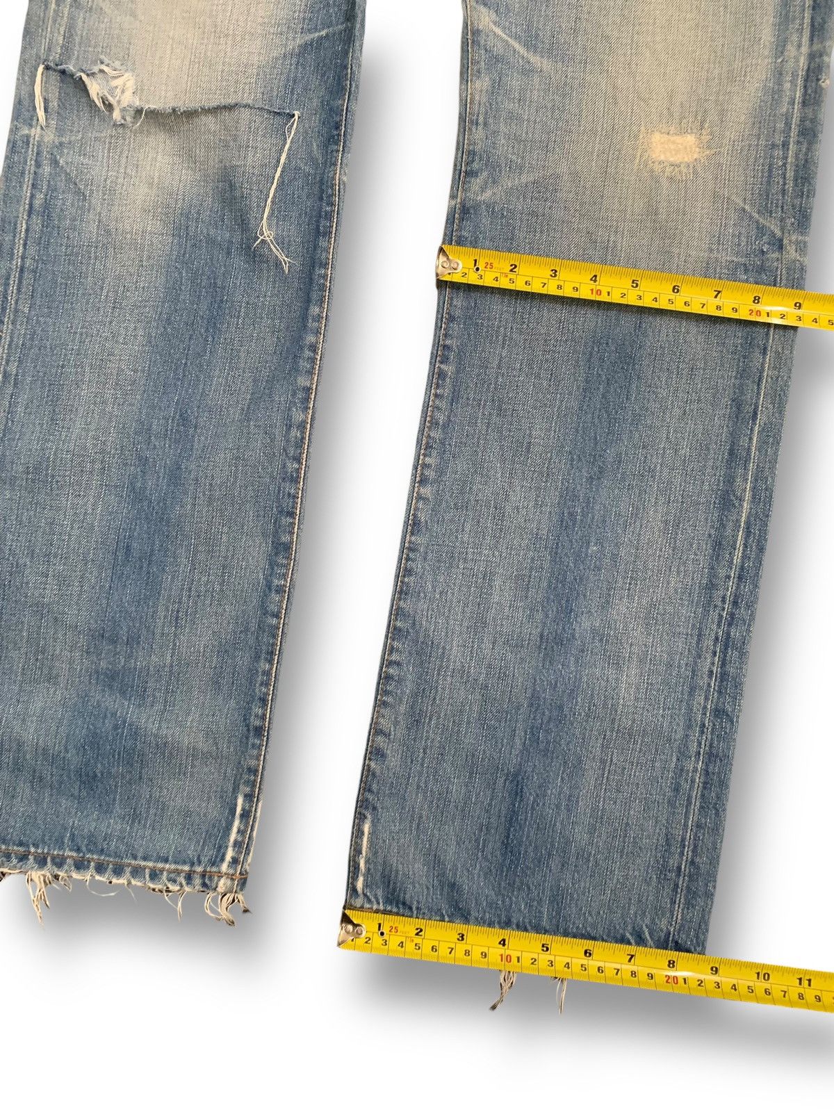 KMRii Vintage Adriano Goldschmied Mud Wash Loose Distressed Jeans Size US 34 / EU 50 - 18 Thumbnail