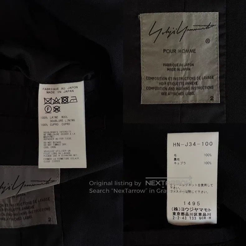 Yohji Yamamoto Yohji Yamamoto 20SS Asakura Youjia Show Suit Jacket Size US M / EU 48-50 / 2 - 6 Thumbnail