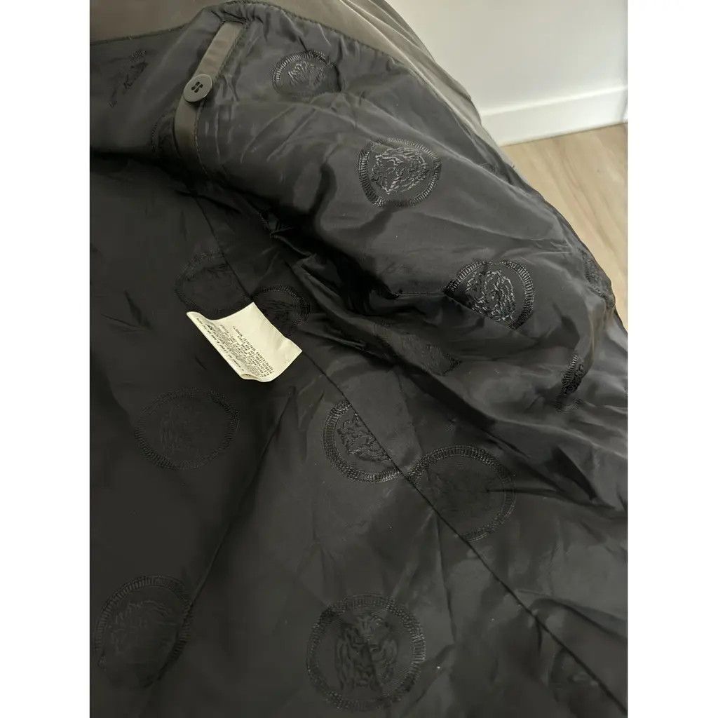 Versace Gianni Versace Leather Black Double Button Blazer IT48 Size XL / US 12-14 / IT 48-50 - 6 Thumbnail