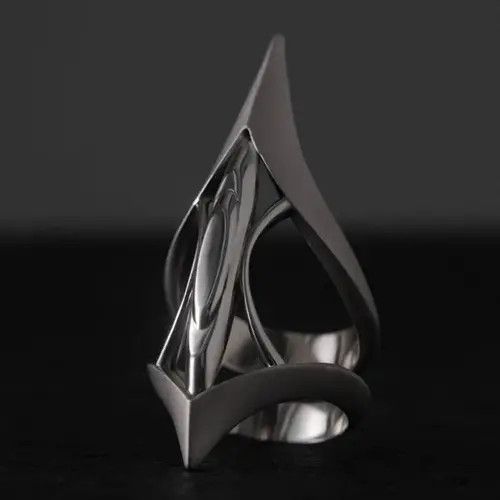 Jewelry lIrregular Metal Geometry Round Rings Size ONE SIZE - 1 Thumbnail