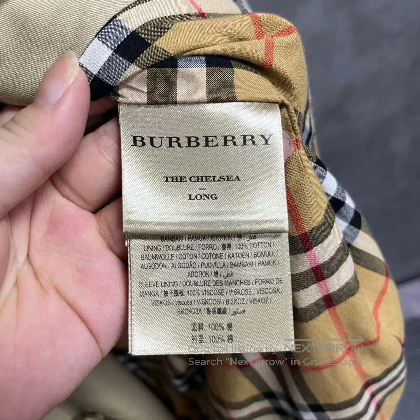 Burberry burberry size 40 Double-row buttoned belt – a medium-length Size L / US 10 / IT 46 - 3 Thumbnail