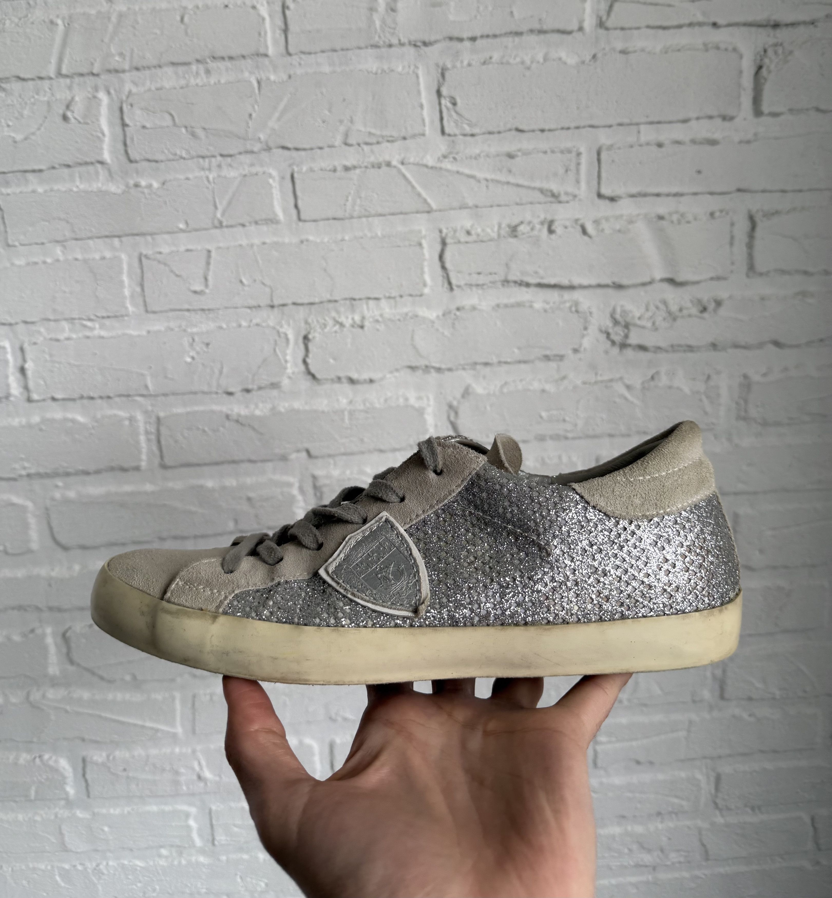 Philippe Model Philippe Model Paris suede leather glitter sneakers Size US 10 / IT 40 - 6 Thumbnail
