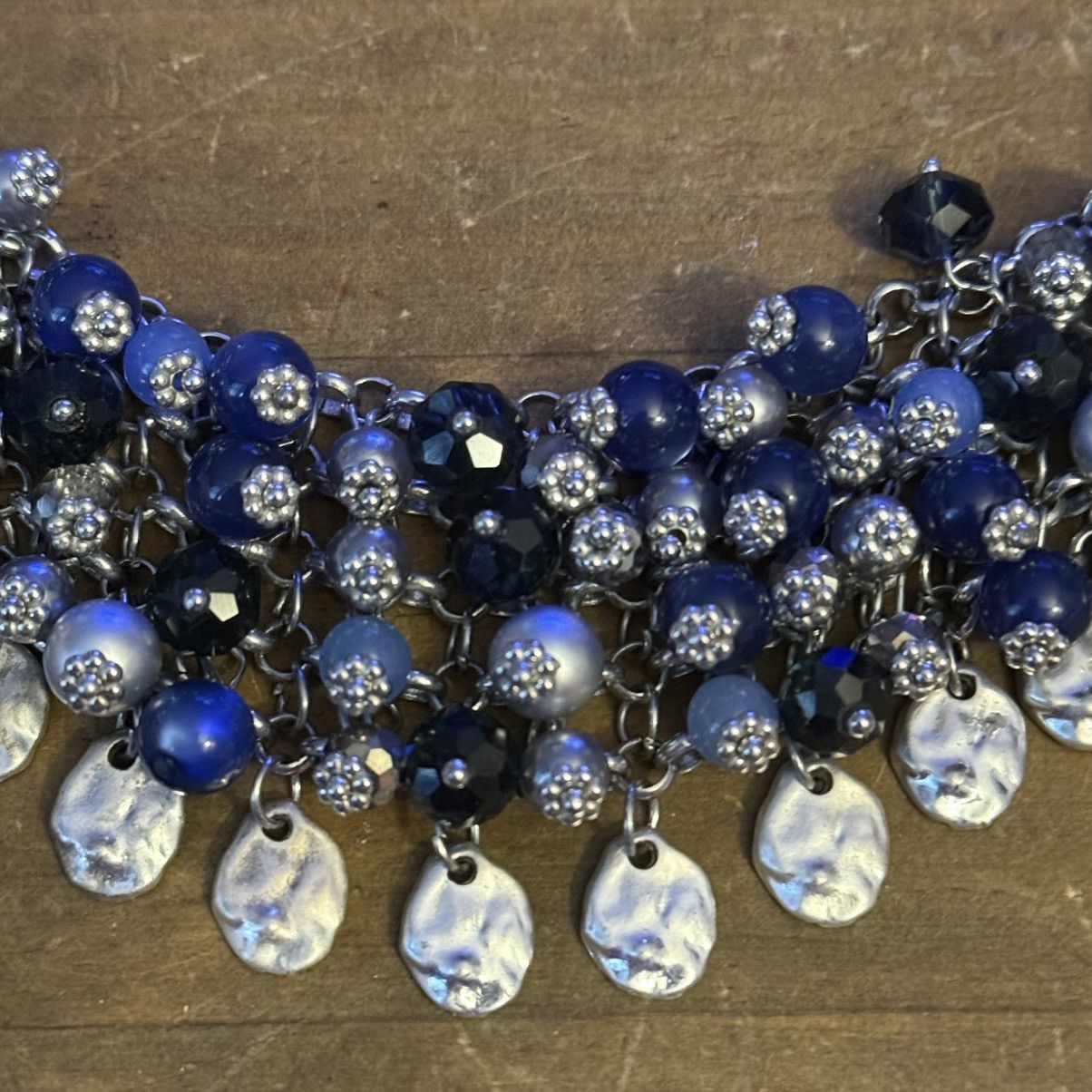 Other Silver tone multi dangle bead bib necklace Size ONE SIZE - 5 Thumbnail