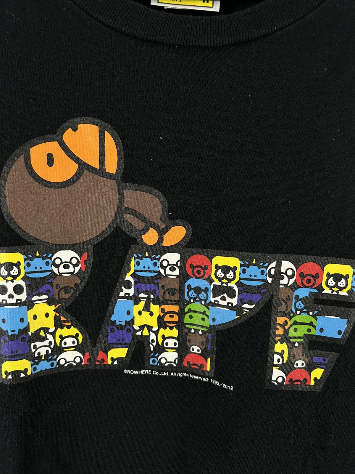 Bape 2012 Bape Milo Animal Logo Print T-Shirt Size US M / EU 48-50 / 2 - 3 Thumbnail