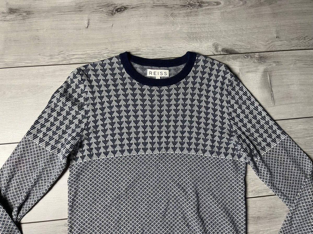 Reiss Reiss jumper abstract knitted sweater size Small Size US S / EU 44-46 / 1 - 3 Thumbnail