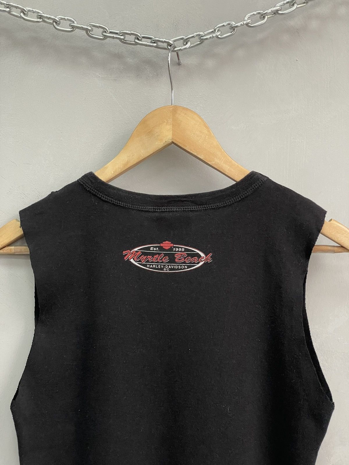 Harley Davidson 90s rare flames eagle harley davidson t shirt tank top y2k Size US M / EU 48-50 / 2 - 10 Thumbnail