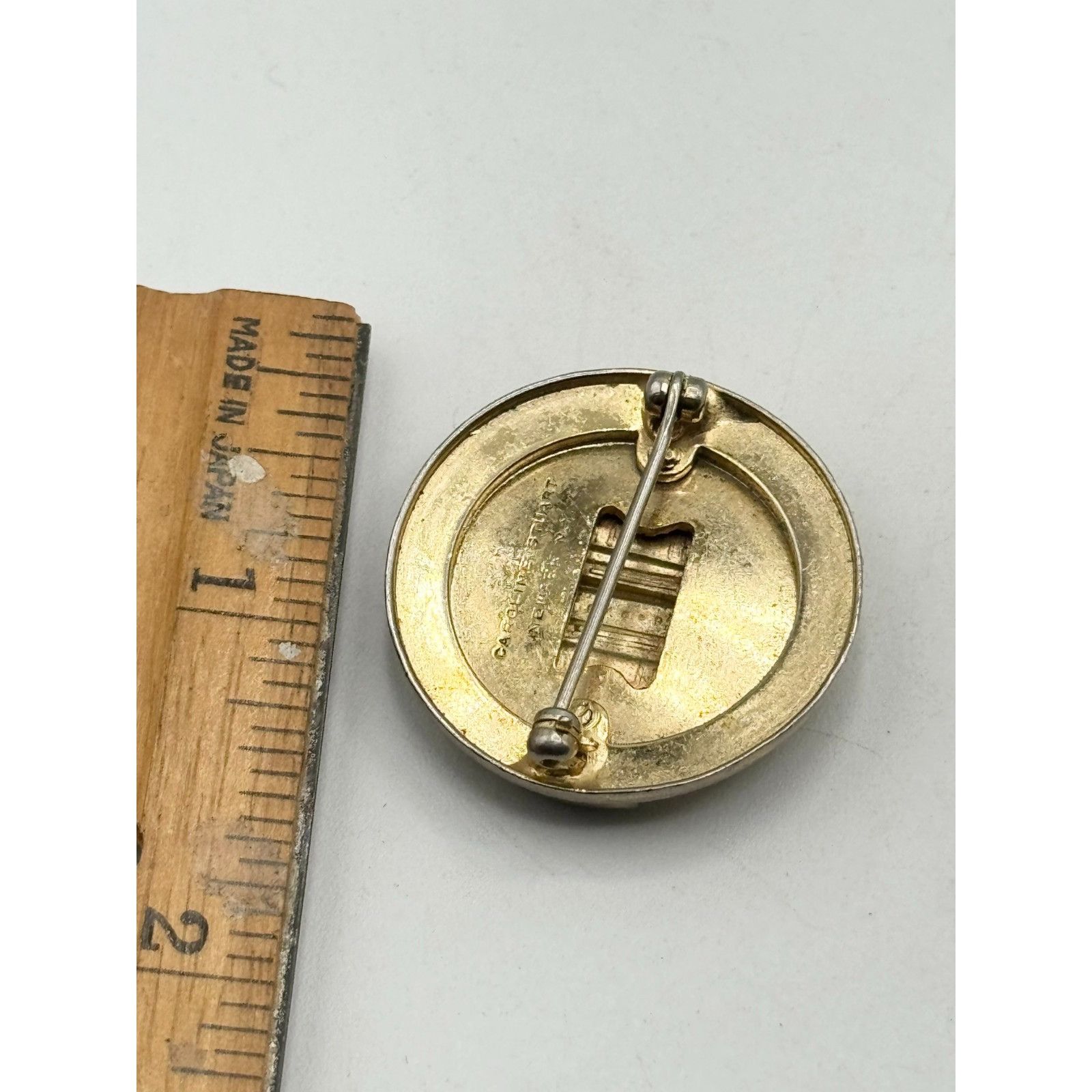Vintage CAROLINE STUART Newark NY Art Deco Brooch Pin Size ONE SIZE - 4 Thumbnail