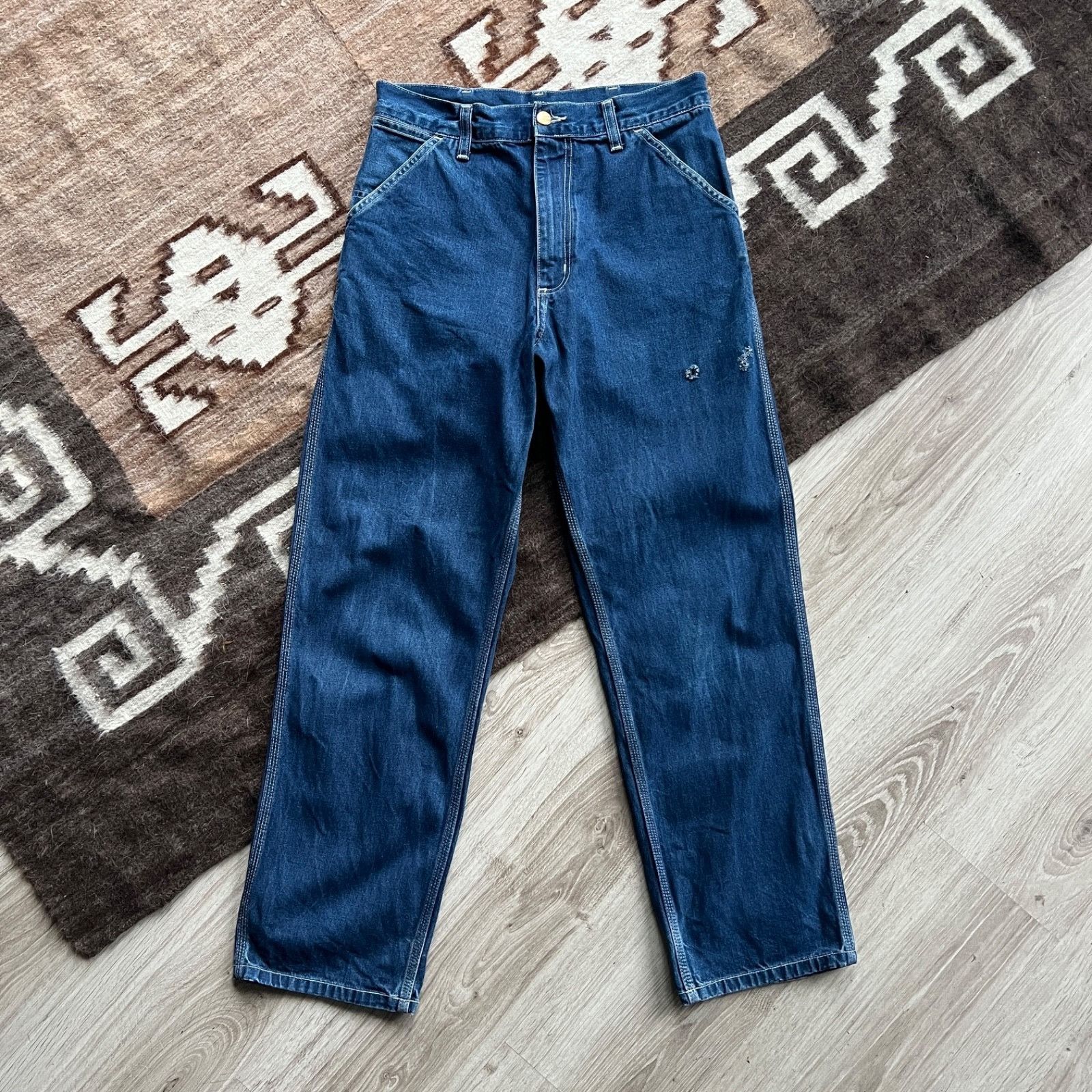 Carhartt Wip Carhartt WIP Simple Pant Denim Work Jeans 9626AC Size US 30 / EU 46 - 3 Thumbnail