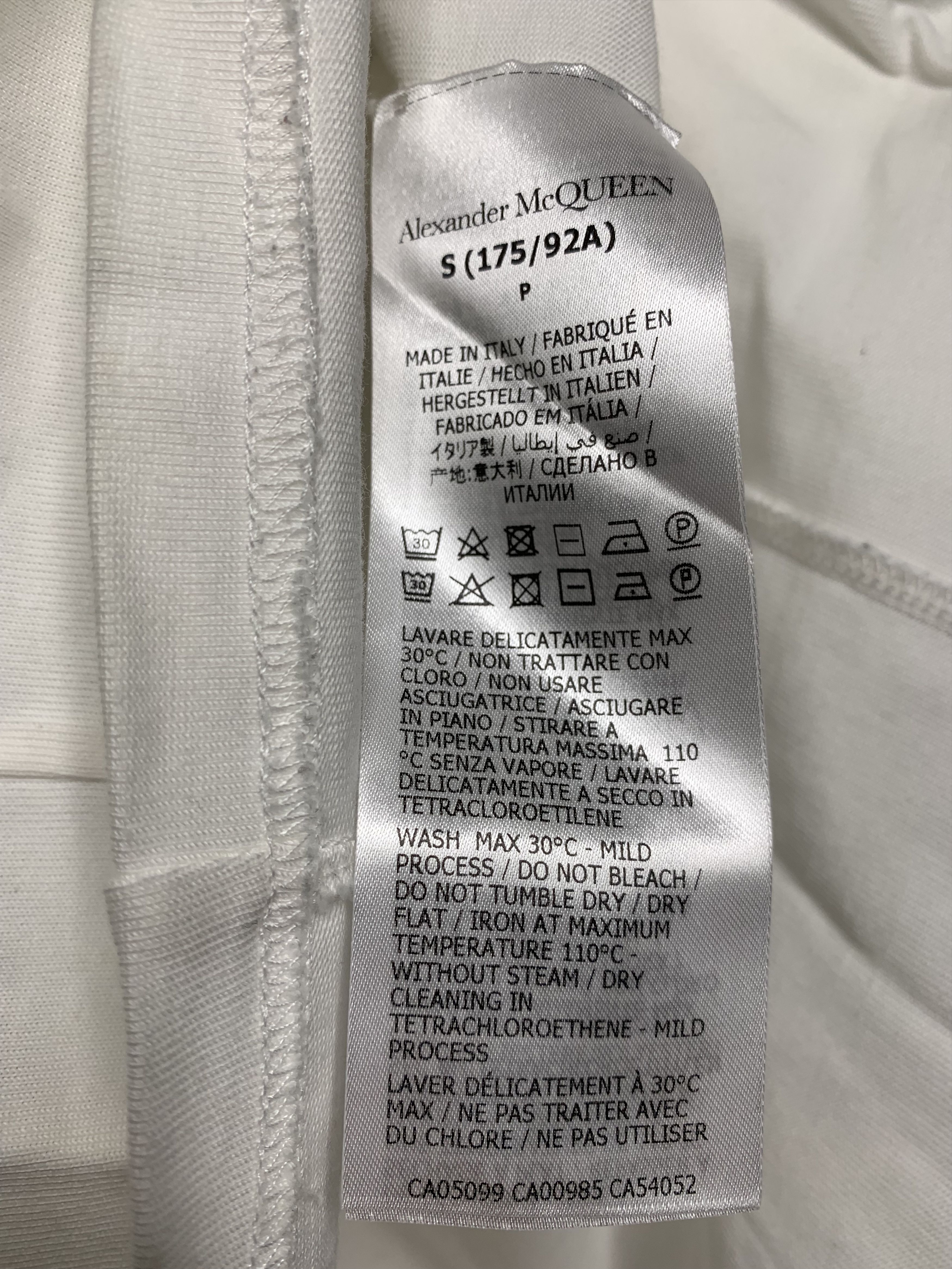 Alexander McQueen Alexander McQueen Logo White T-Shirt Size US S / EU 44-46 / 1 - 5 Thumbnail