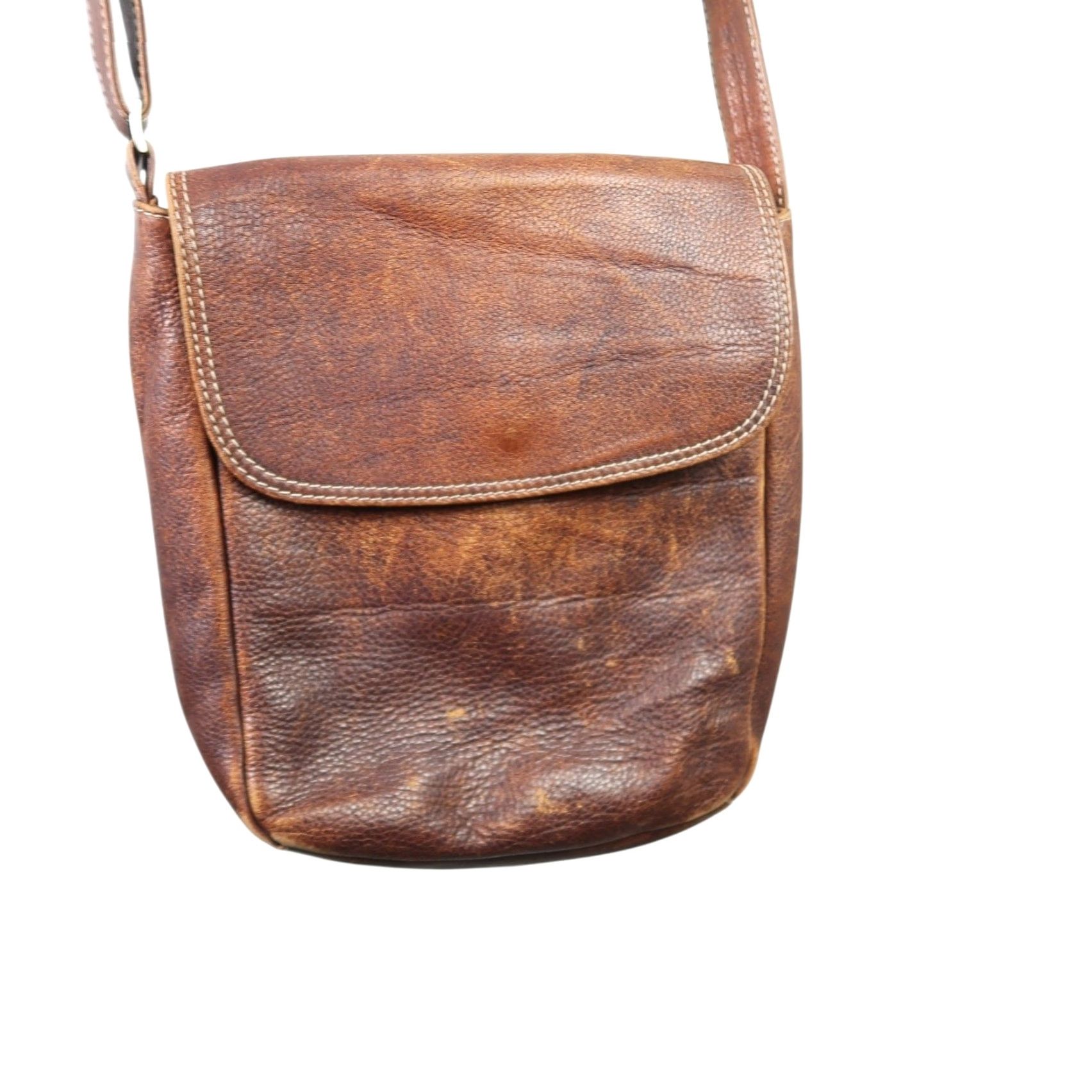 Marc O'Polo Marc O'Polo Crossbody Bag Women's Brown Leather Medium Distressed Purse Bag Size ONE SIZE - 2 Thumbnail