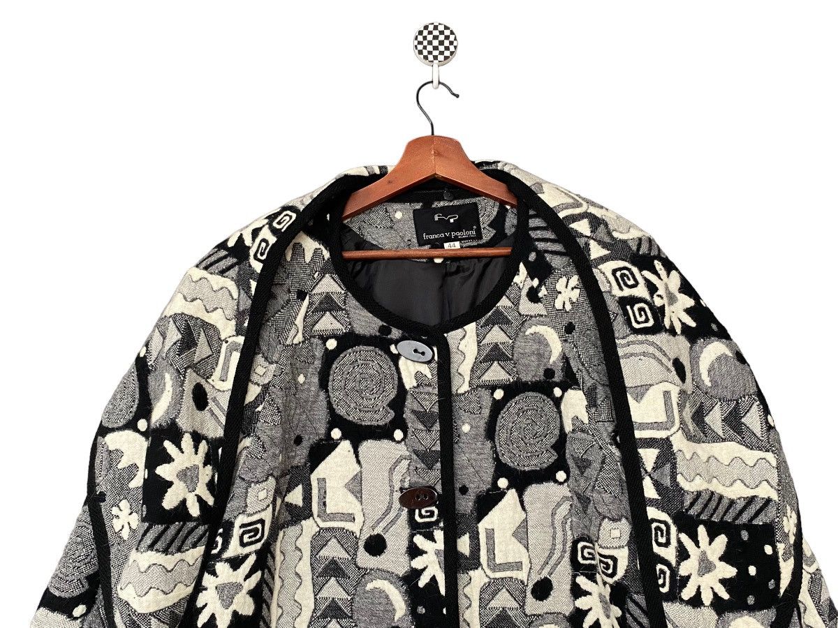 Japanese Brand × Vintage Vintage Brand Franca V Paoloni Patchwork Jacket 1990s Size US S / EU 44-46 / 1 - 5 Thumbnail