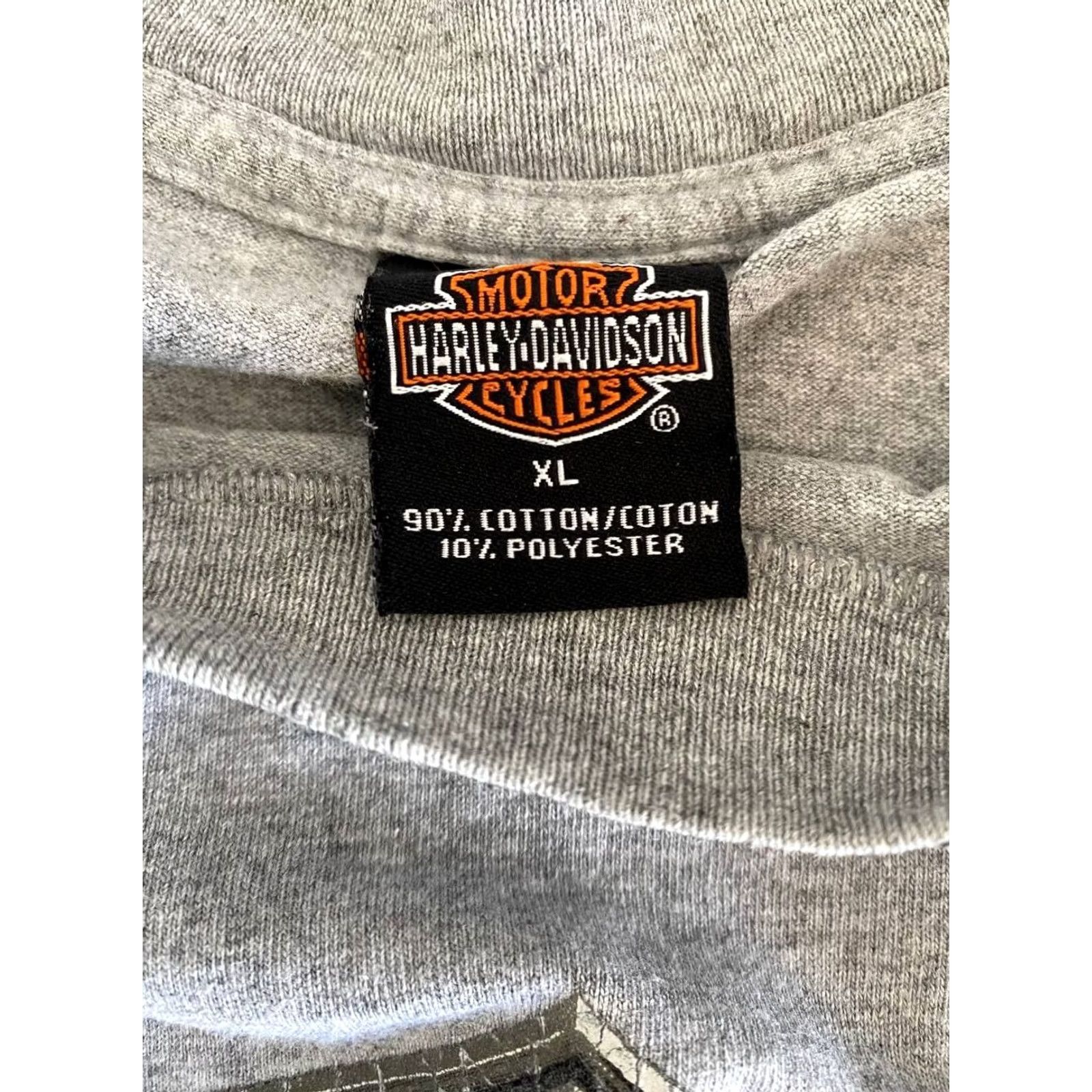 Harley Davidson Harley-Davidson Mens T-Shirt Gray XL Crew Neck Short Sleeve Motorcycle Logo Classic All Seasons Breathsable Shirt Size US XL / EU 56 / 4 - 3 Thumbnail