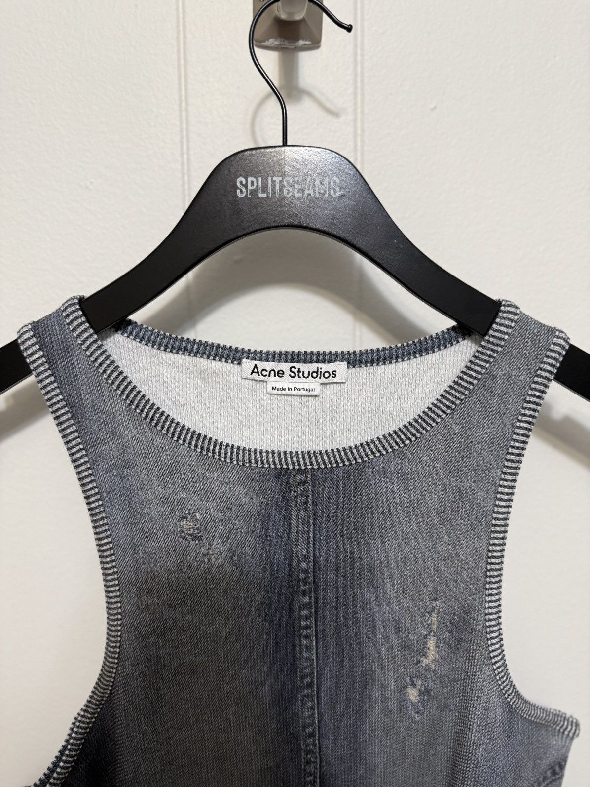 Acne Studios Acne Studios Ribbed Printed Tank Top Size L / US 10 / IT 46 - 2 Thumbnail
